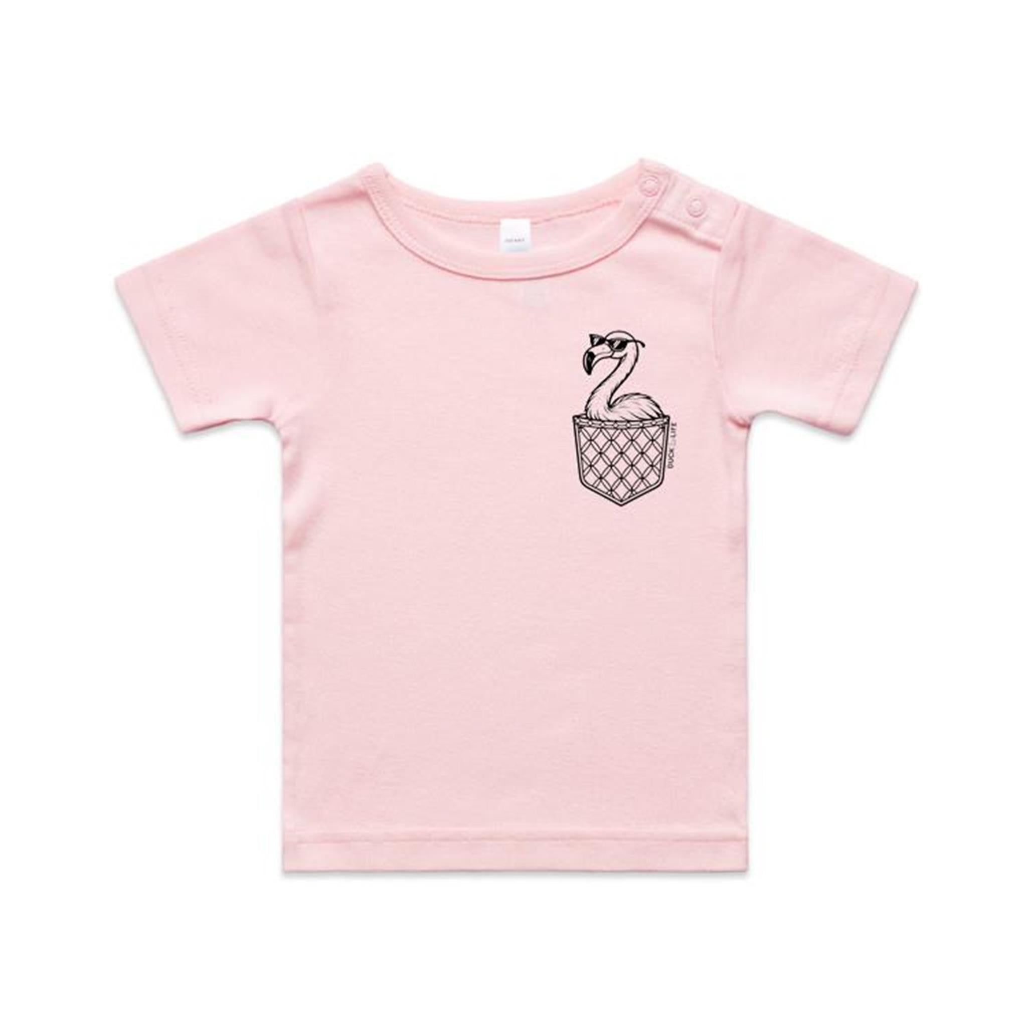 Flamingo - Pocket Peeper - Infant Tee