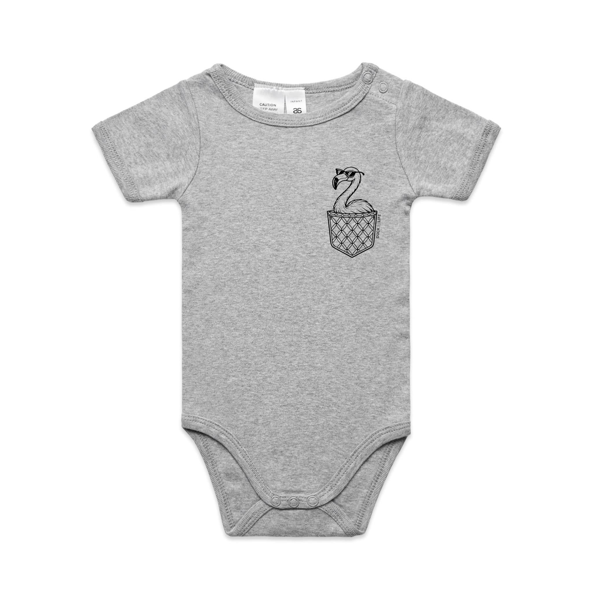 Flamingo - Pocket Peeper - Infant One-Piece