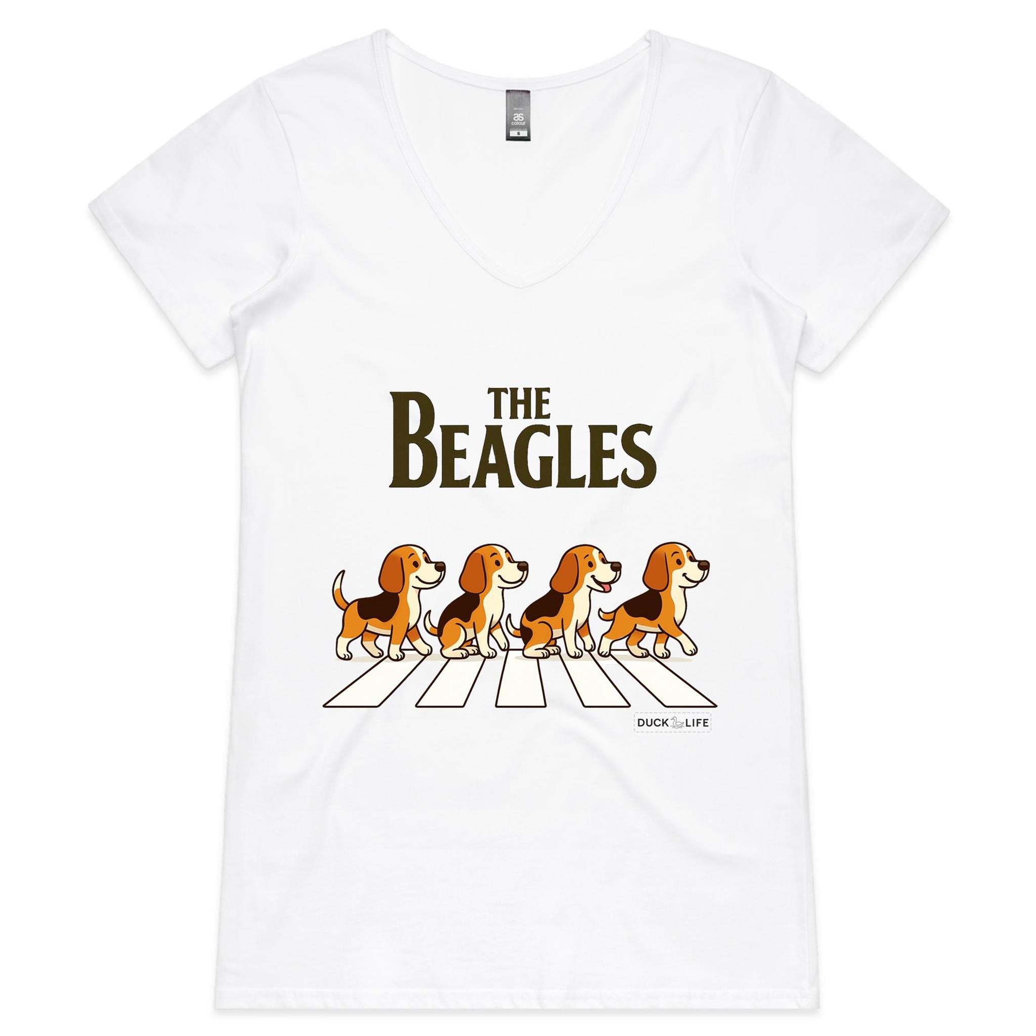 'The Beagles' - V-Neck Tee