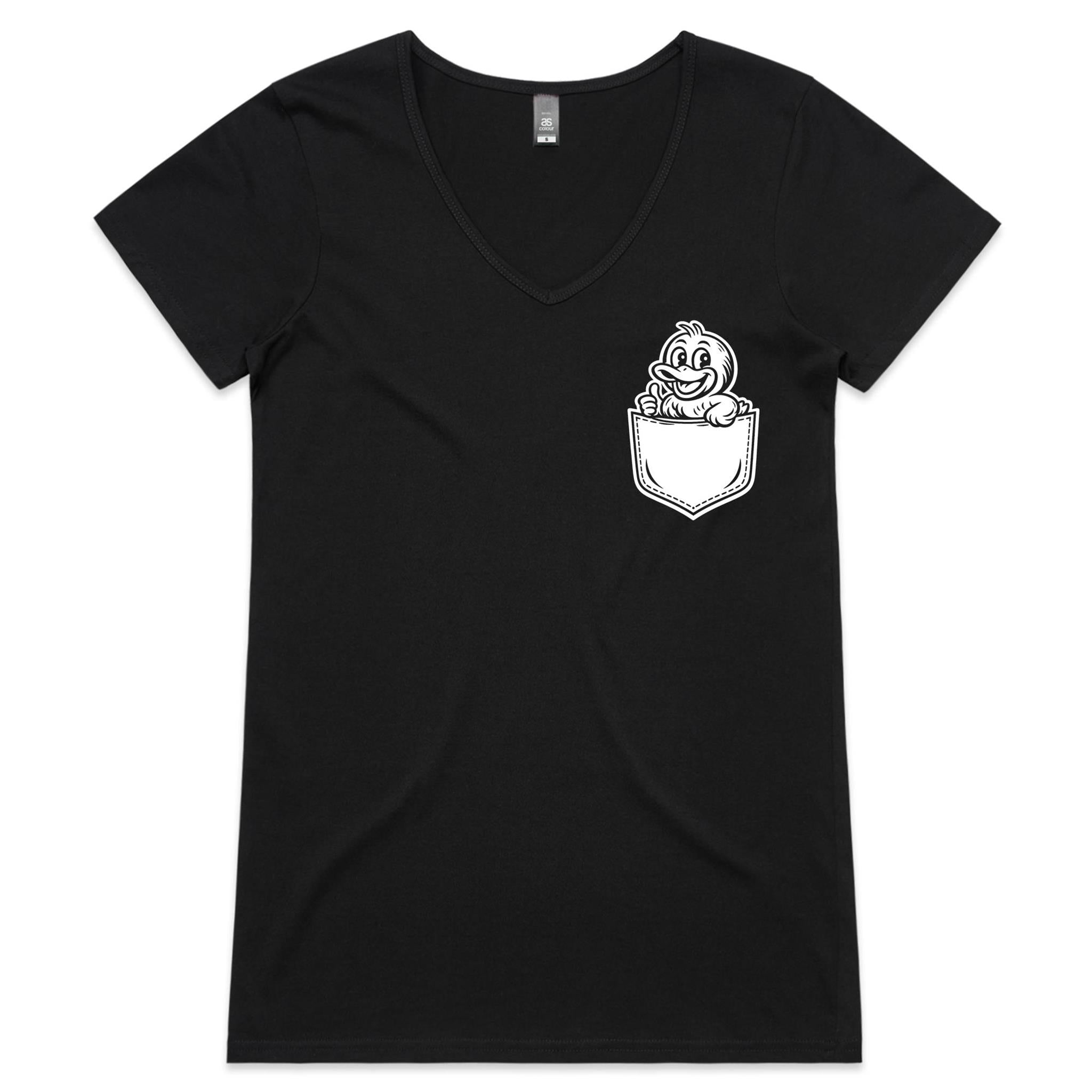 Duck - Pocket Peeper - V-Neck Tee