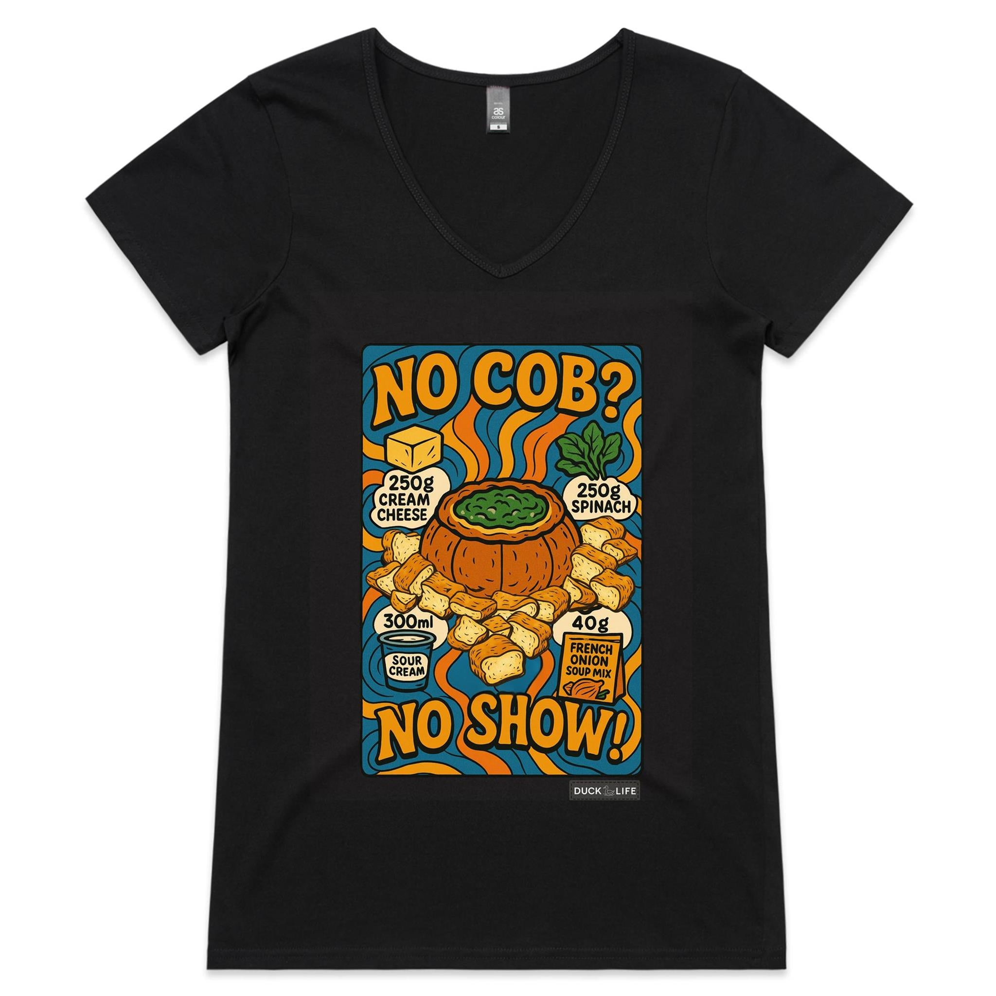 'No Cob? No Show!' - V-Neck Tee