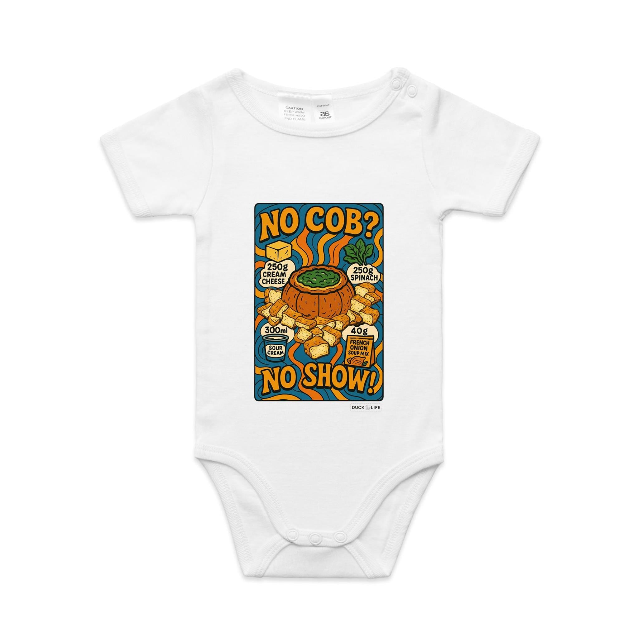 'No Cob? No Show' - Infant One-Piece
