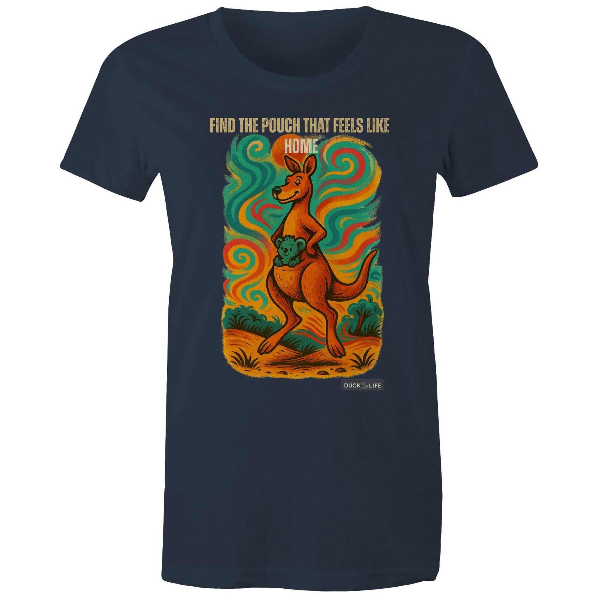'Find the Pouch' - Maple Tee