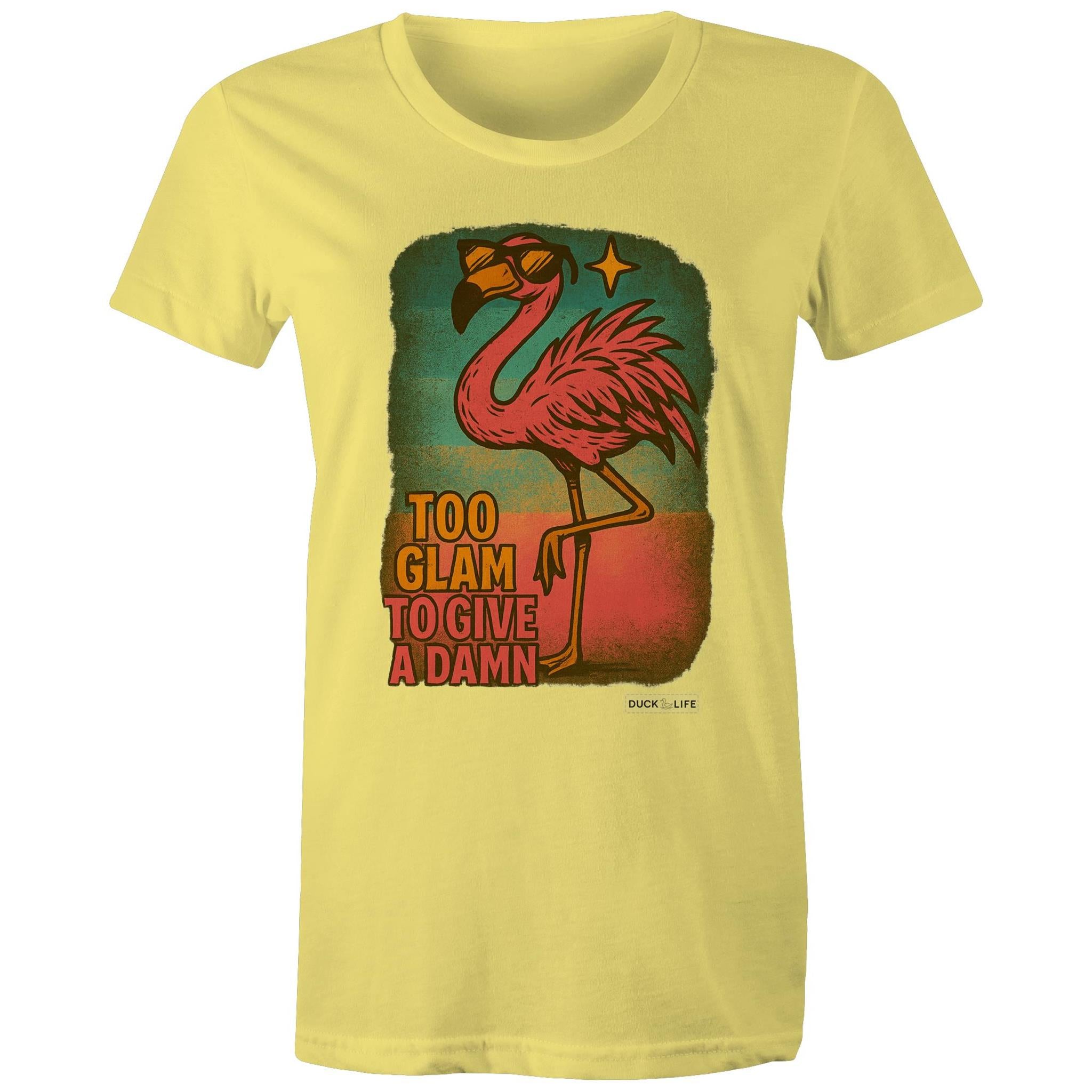 'Too Glam to Give a Damn' - Maple Tee
