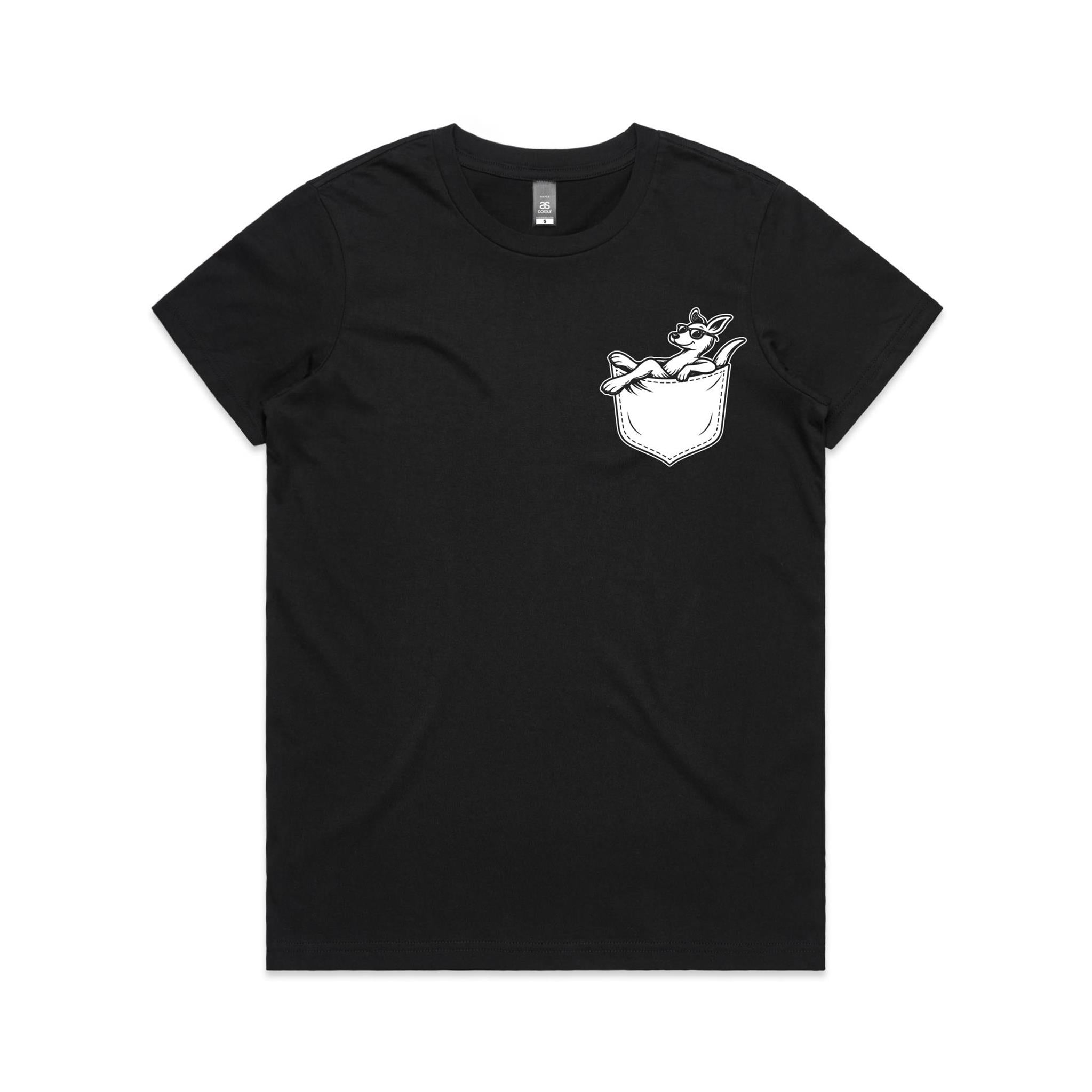 Kangaroo - Pocket Peeper - Maple Tee