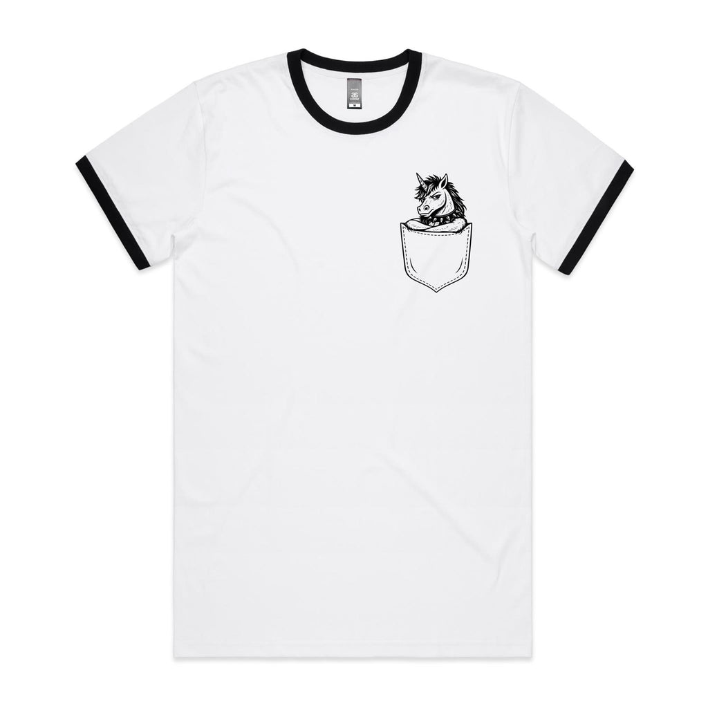 Unicorn - Pocket Peeper - Staple Ringer Tee
