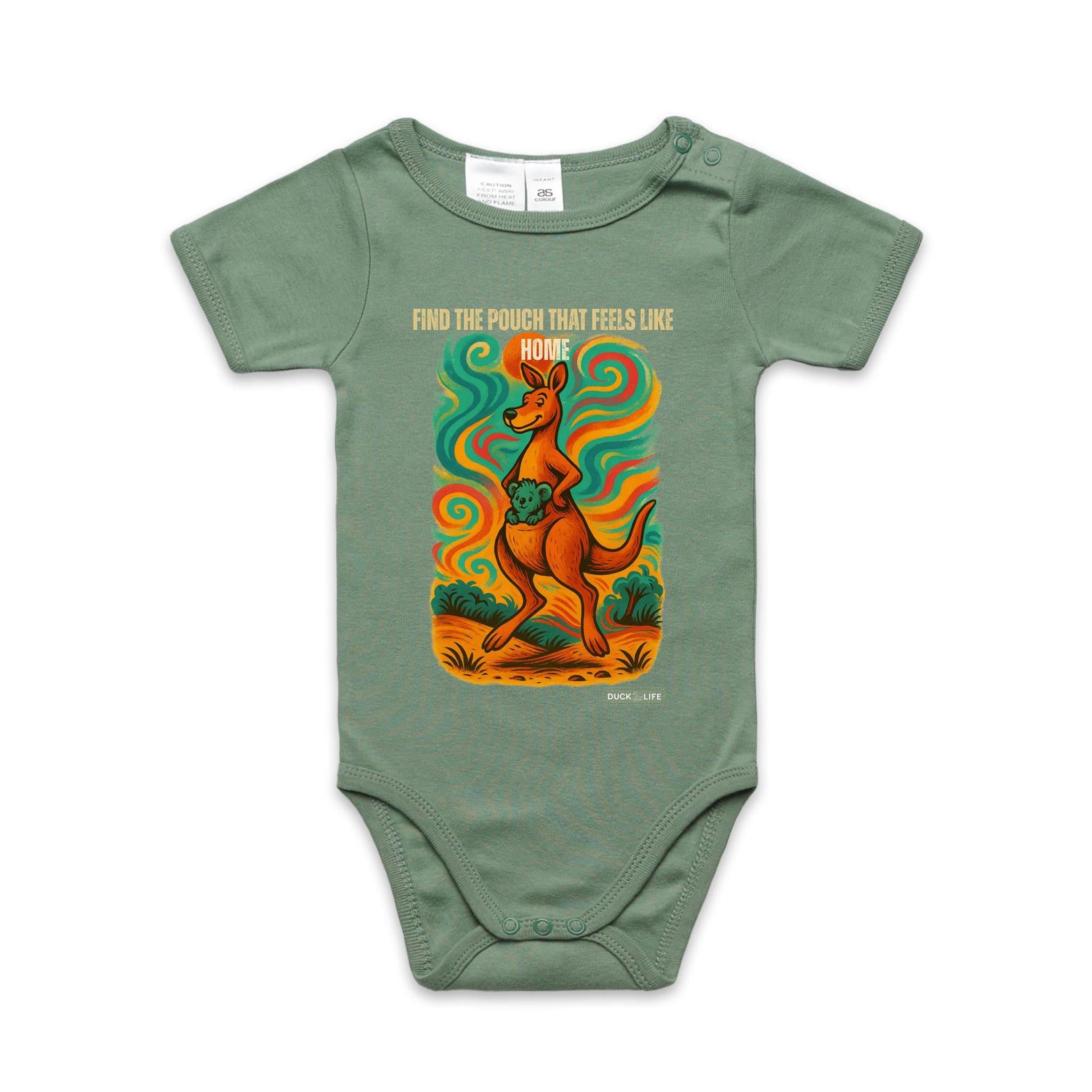 'Find the Pouch' - Infant One-Piece