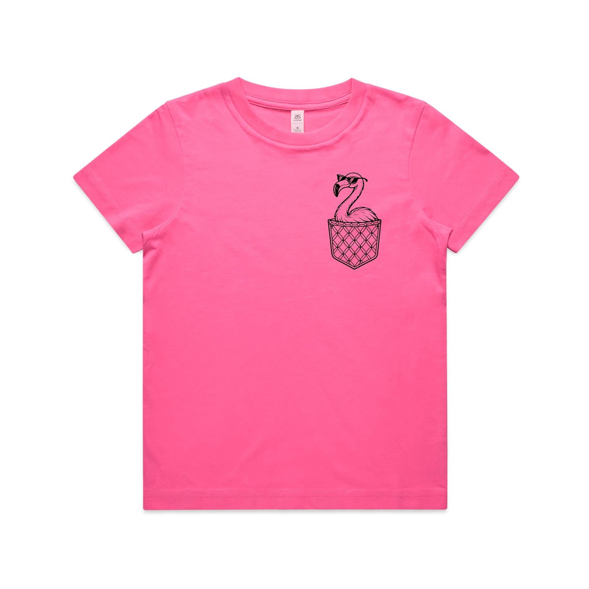 Flamingo - Pocket Peeper - Youth Staple Tee