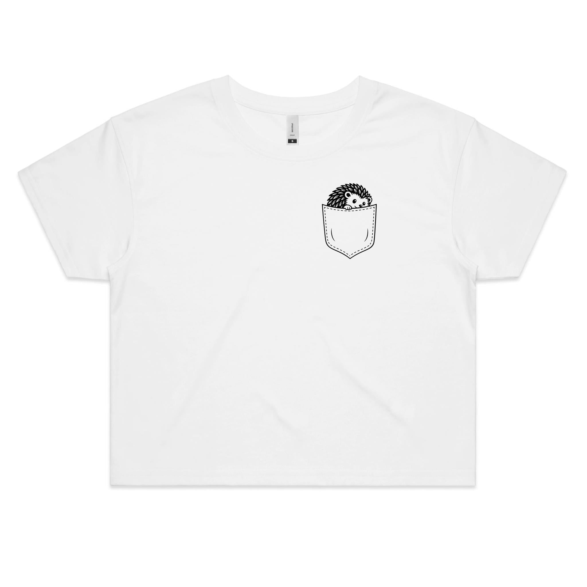 Hedgehog - Pocket Peeper - Crop Tee
