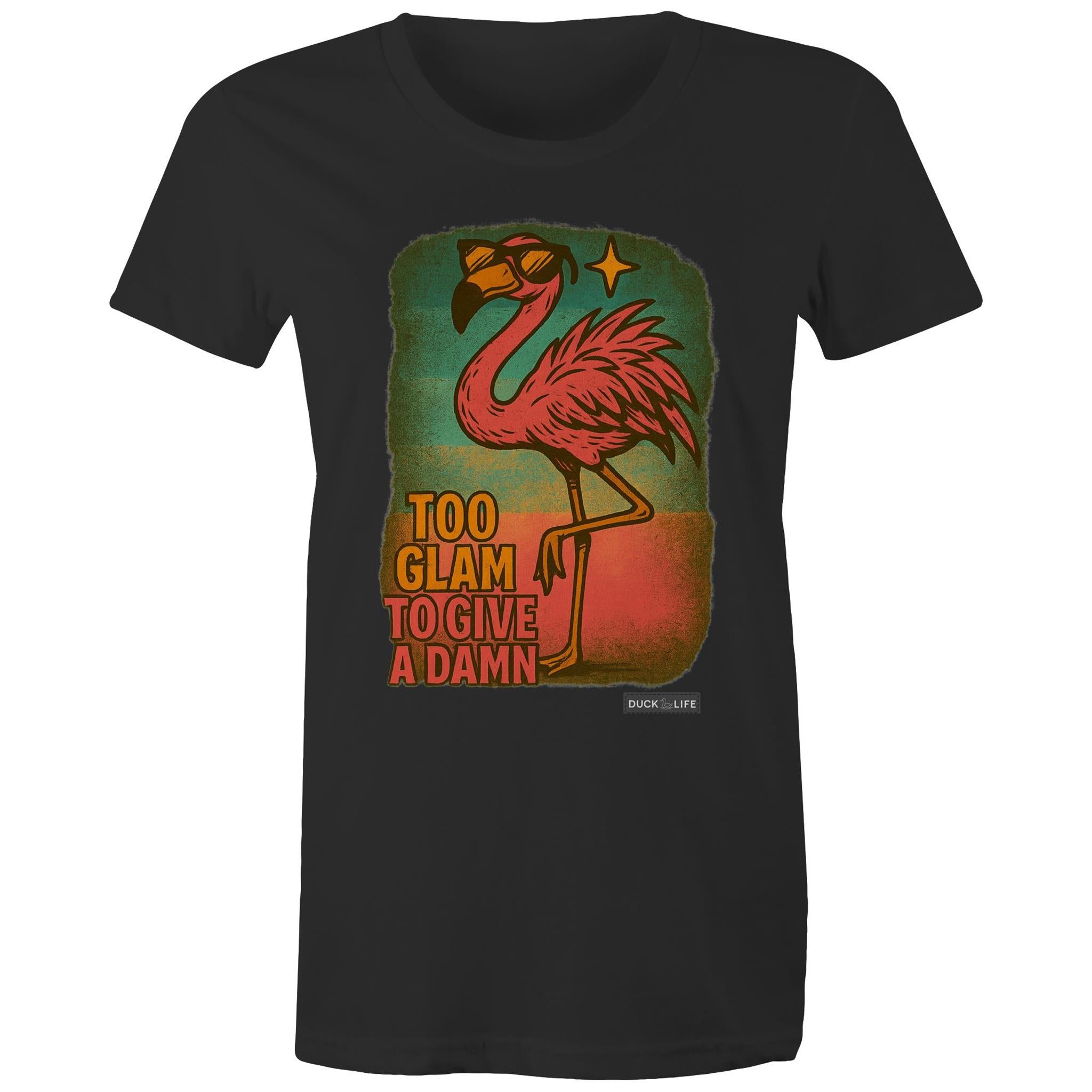 'Too Glam to Give a Damn' - Maple Tee