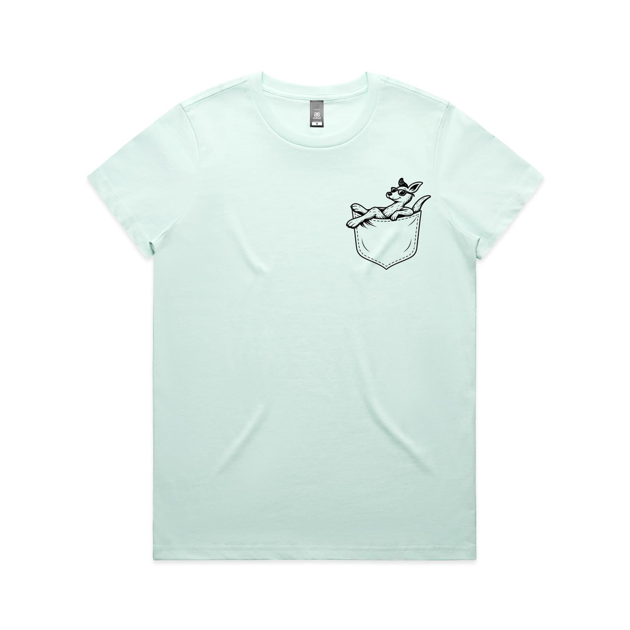 Kangaroo - Pocket Peeper - Maple Tee