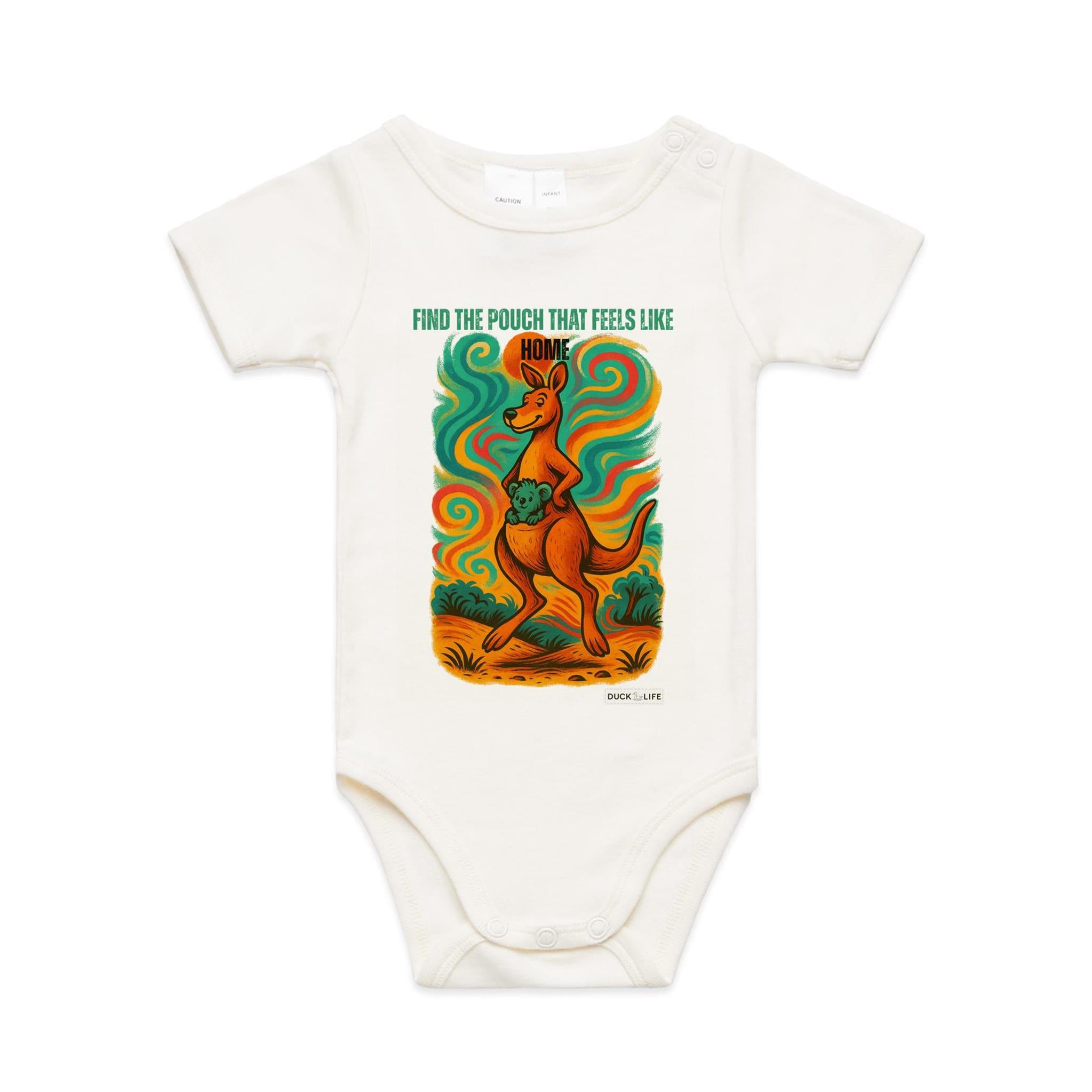 'Find the Pouch' - Infant One-Piece