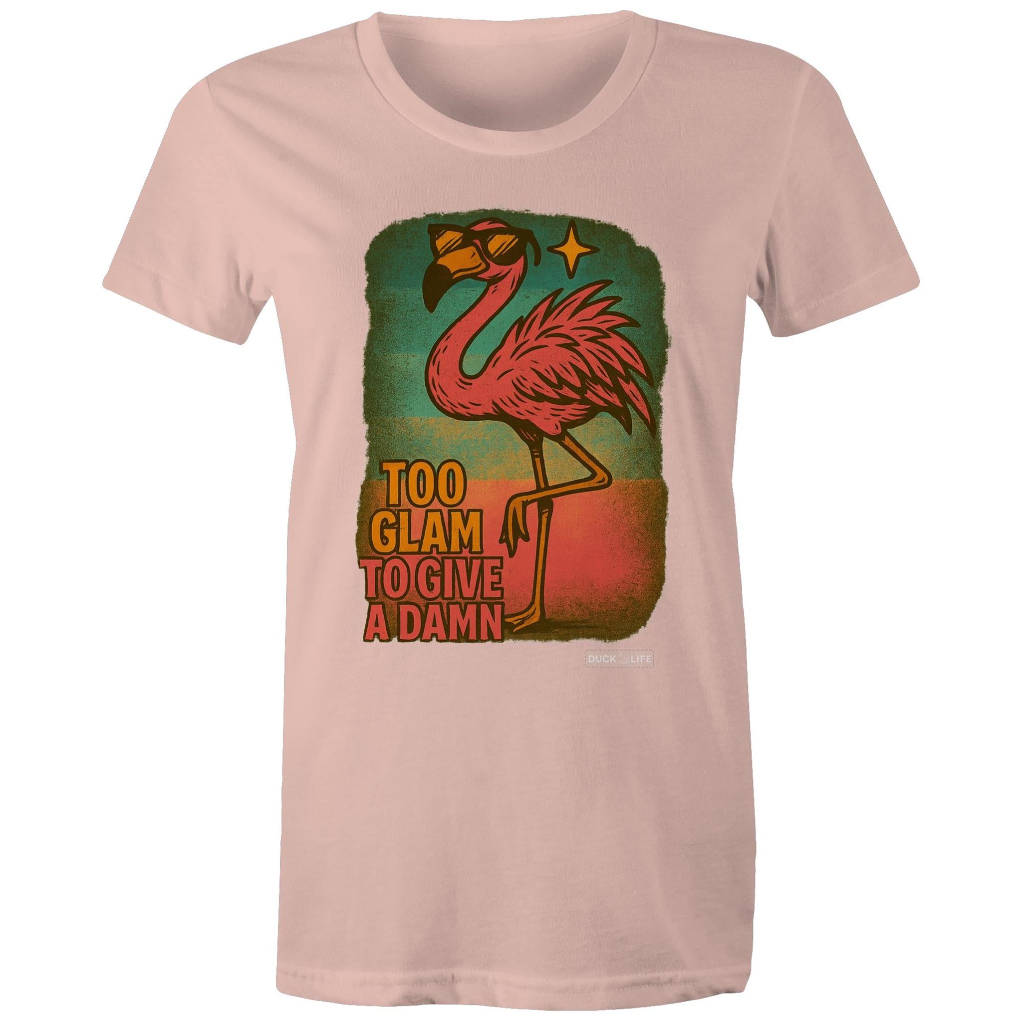 'Too Glam to Give a Damn' - Maple Tee