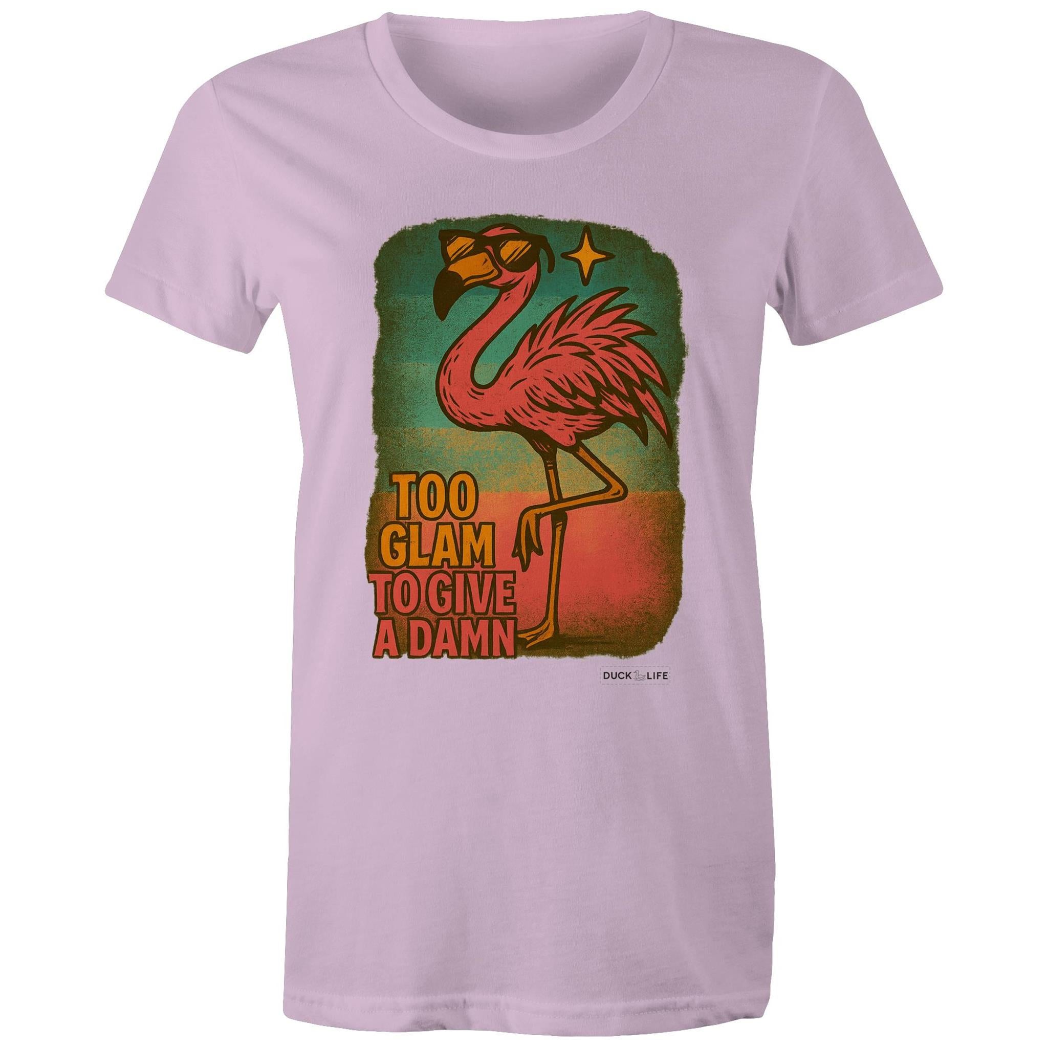 'Too Glam to Give a Damn' - Maple Tee