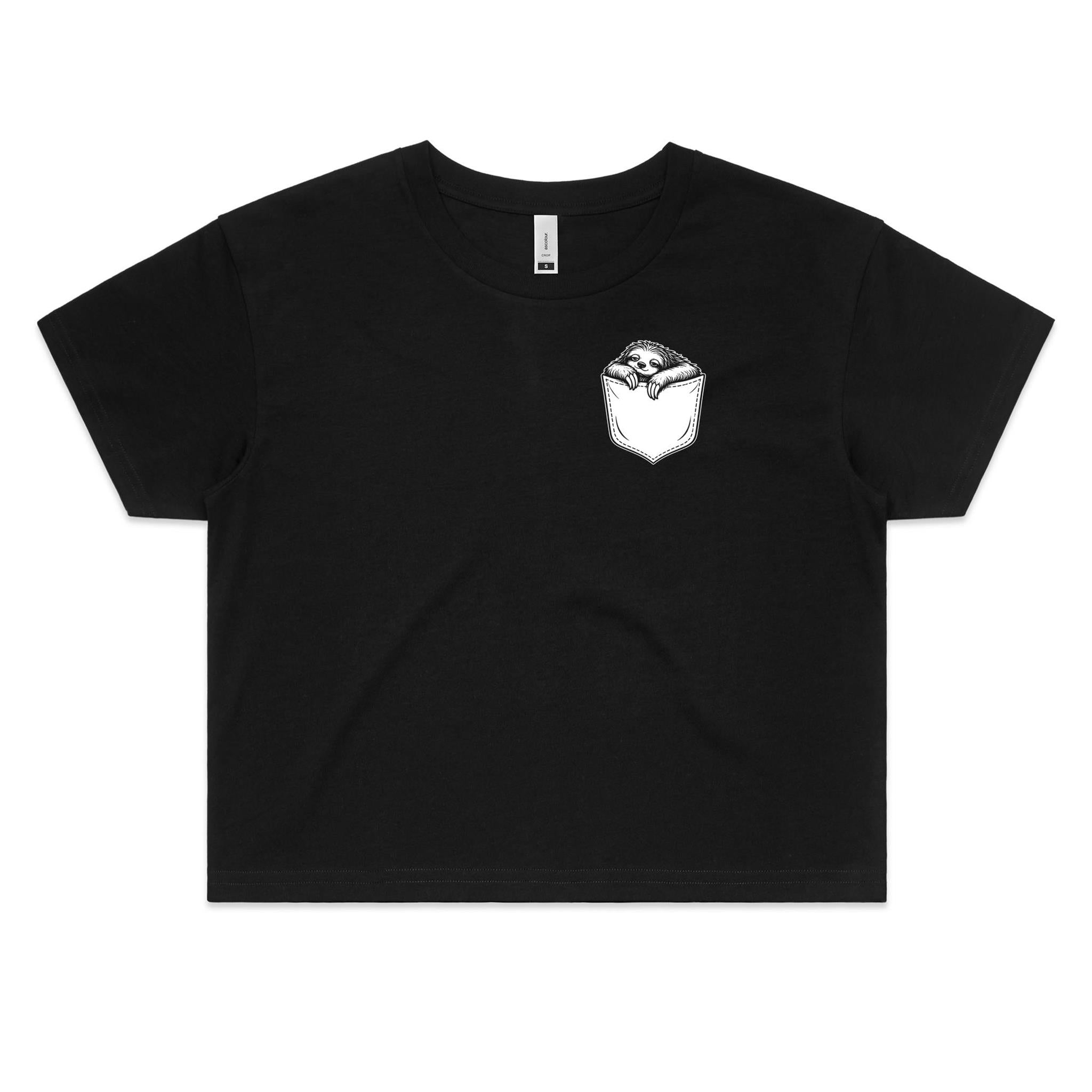 Sloth - Pocket Peeper - Crop Tee