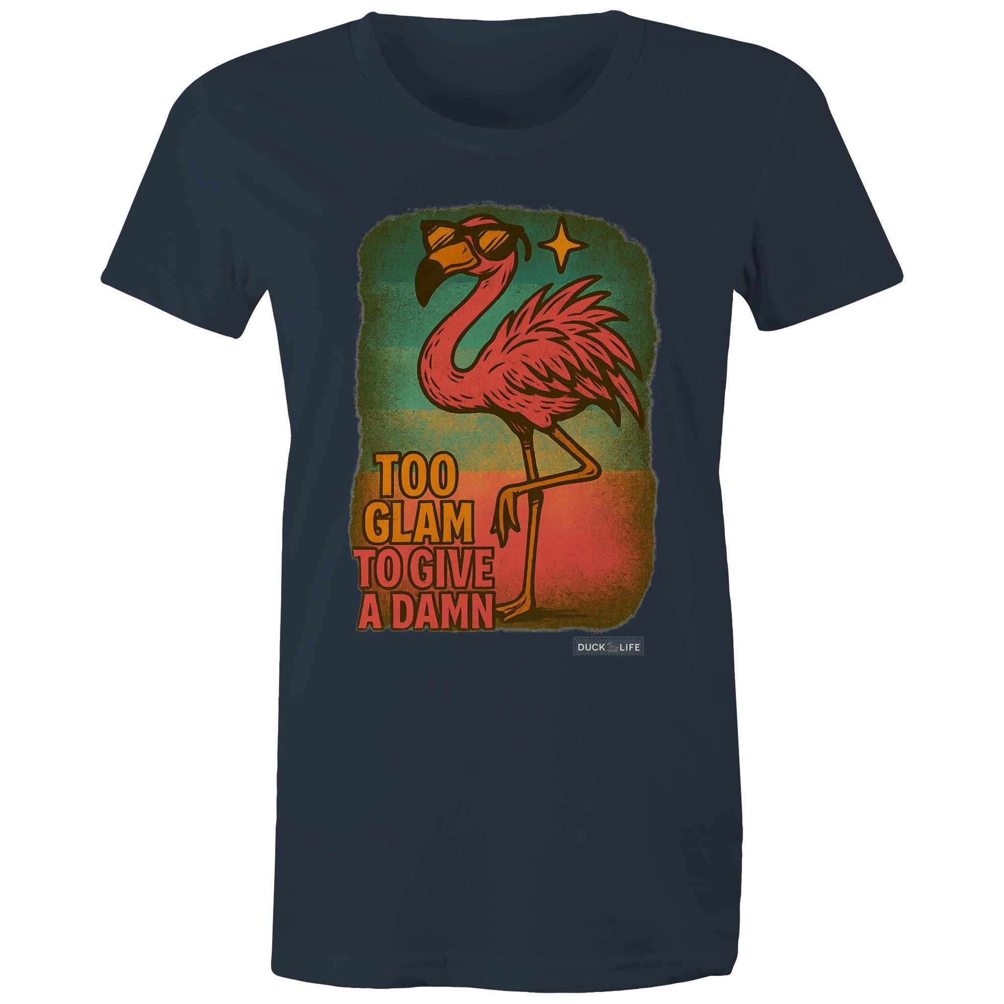 'Too Glam to Give a Damn' - Maple Tee