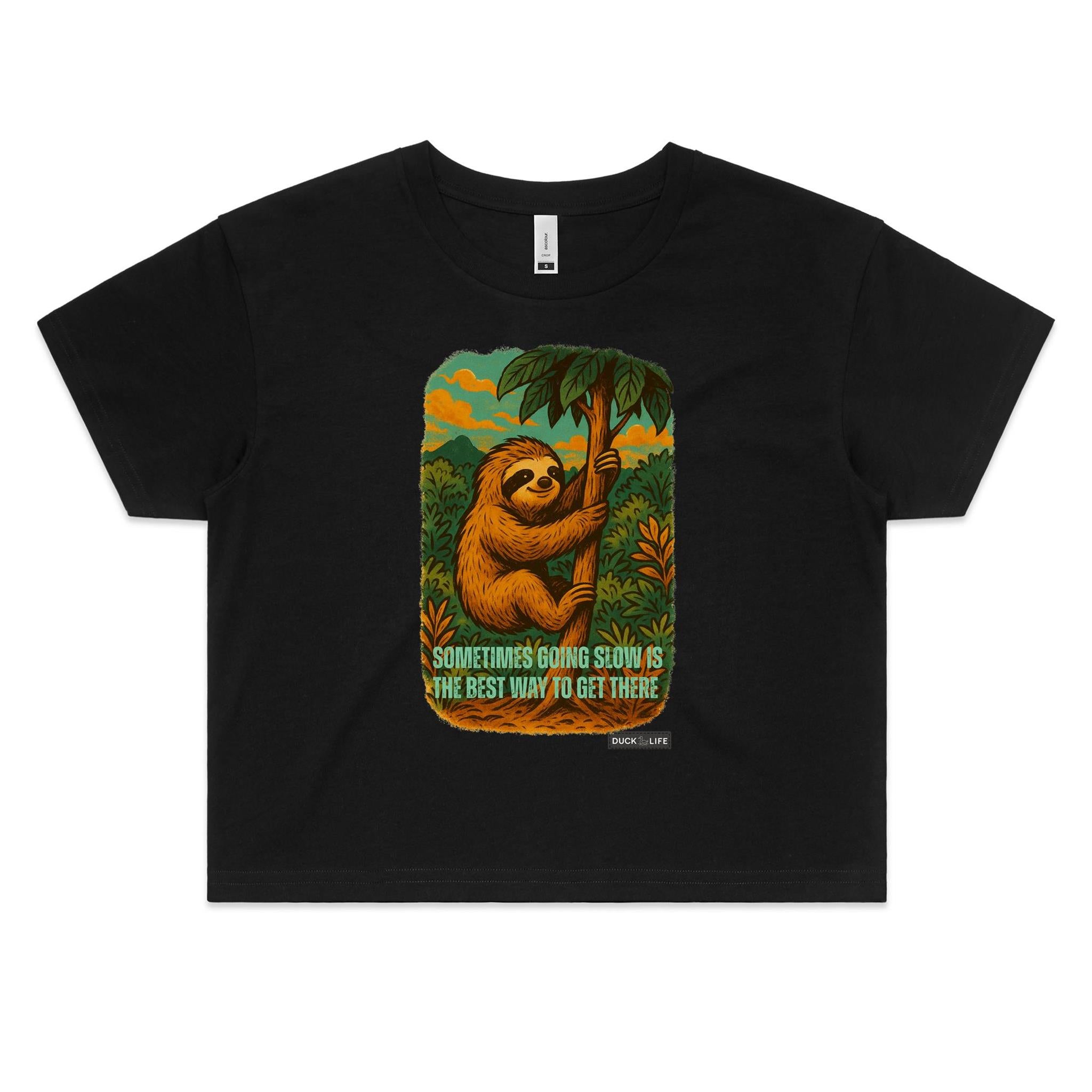 'Sometimes Going Slow' - Crop Tee