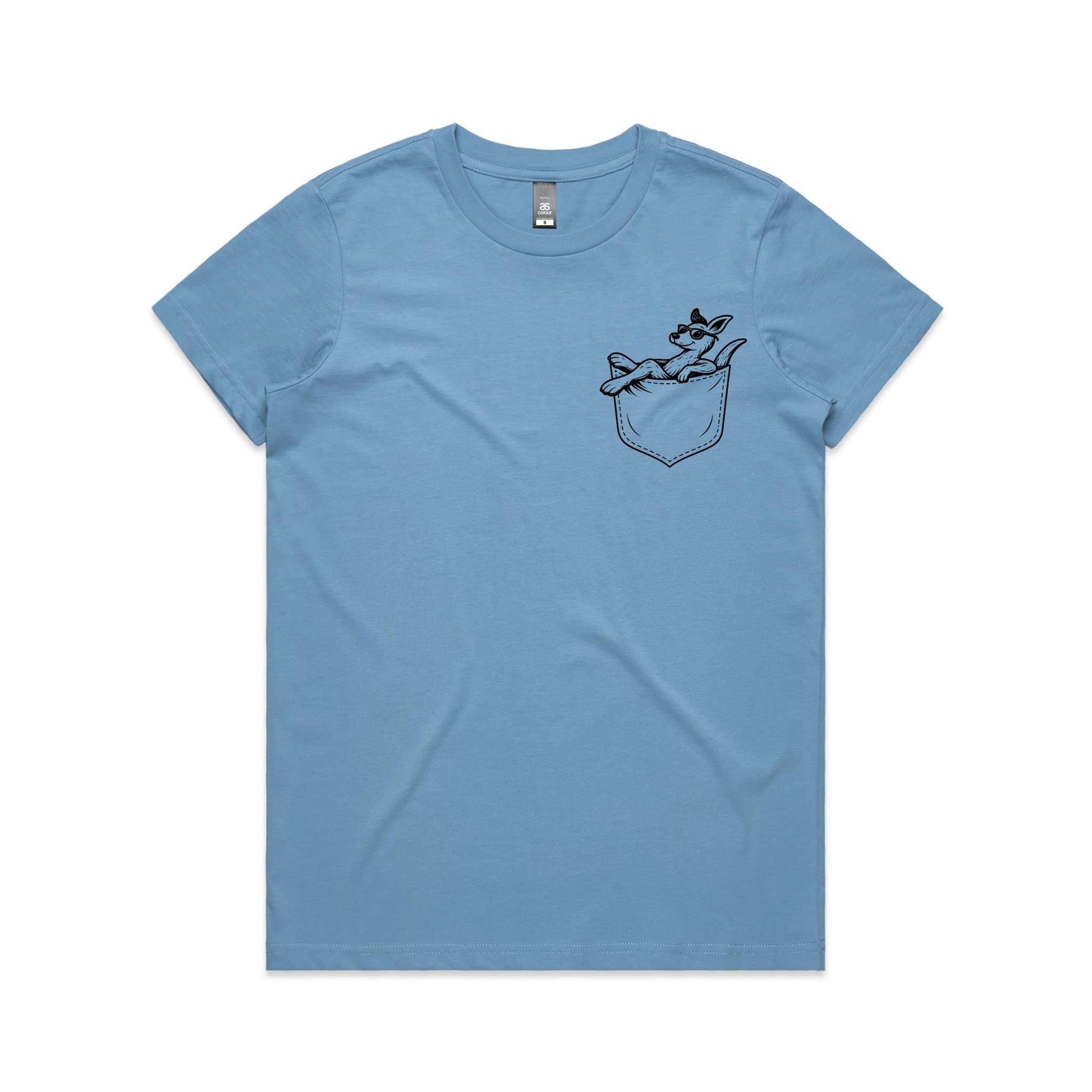 Kangaroo - Pocket Peeper - Maple Tee