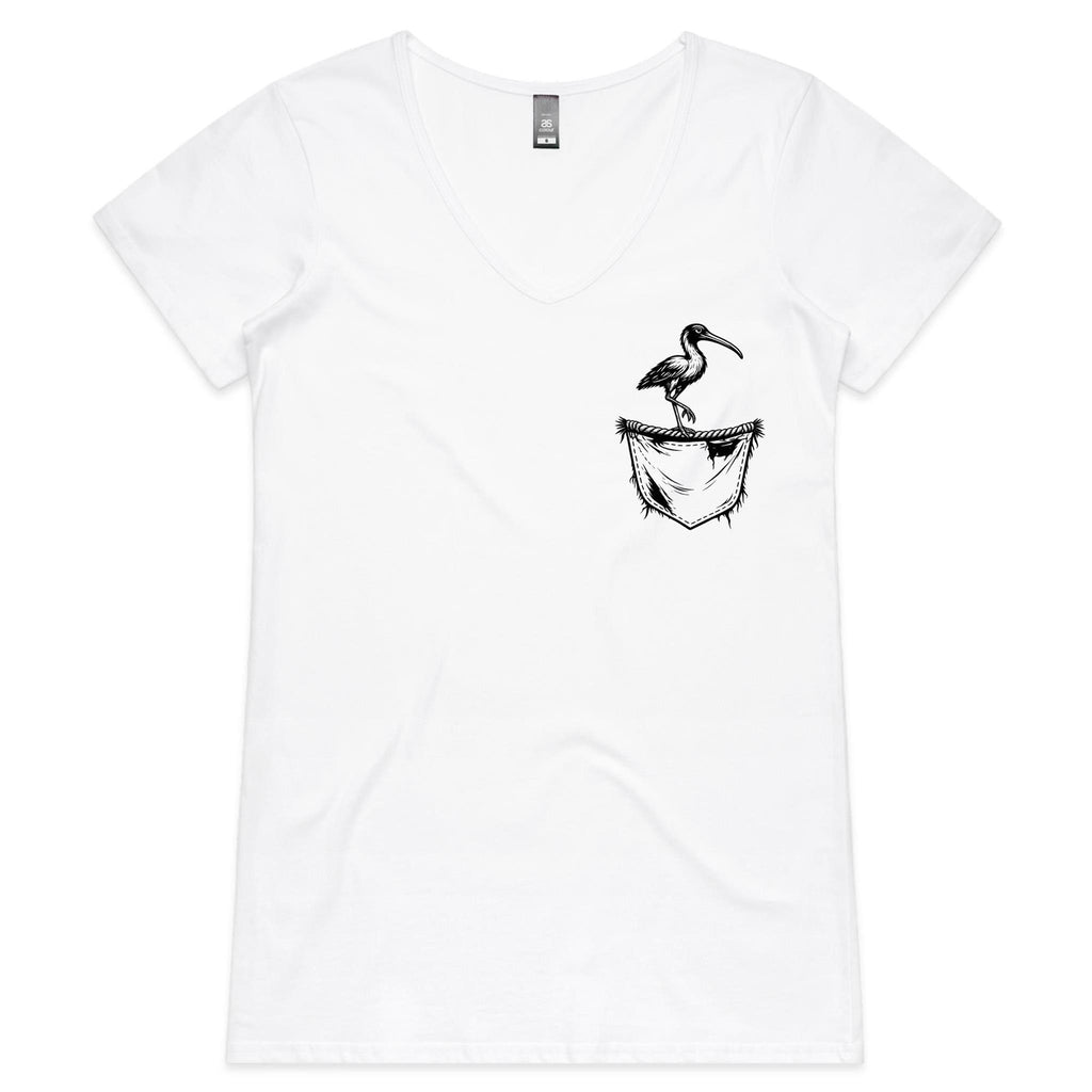 Ibis - Pocket Peeper - V-Neck Tee