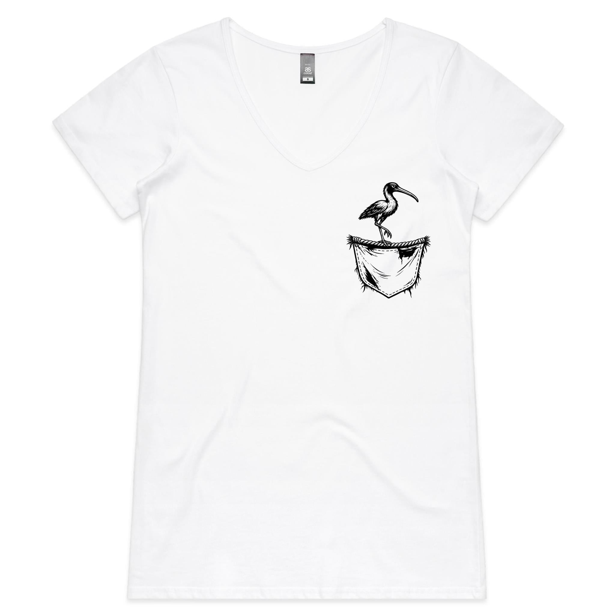 Ibis - Pocket Peeper - V-Neck Tee
