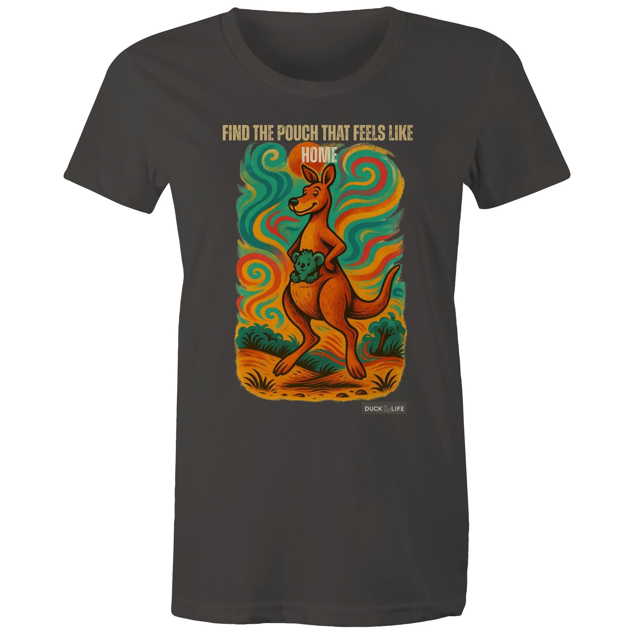 'Find the Pouch' - Maple Tee