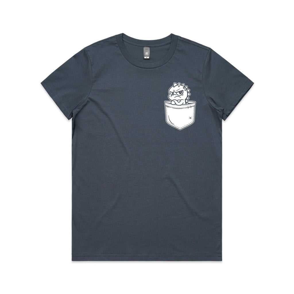 Grumpasaurus - Pocket Peeper - Maple Tee