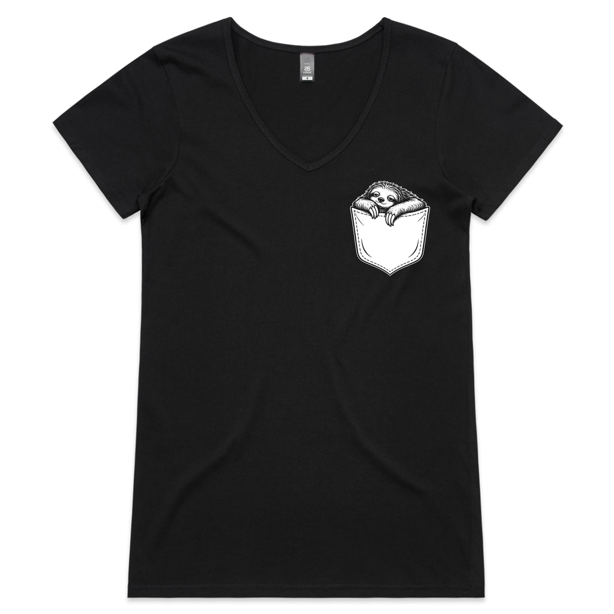 Sloth - Pocket Peeper - V-Neck Tee