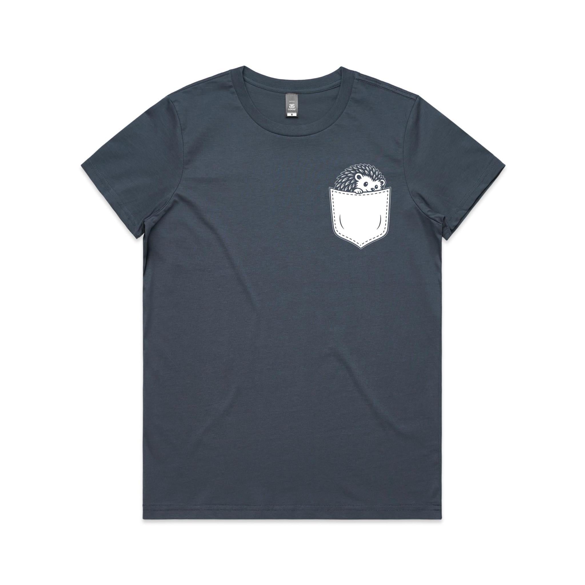 Hedgehog - Pocket Peeper - Maple Tee