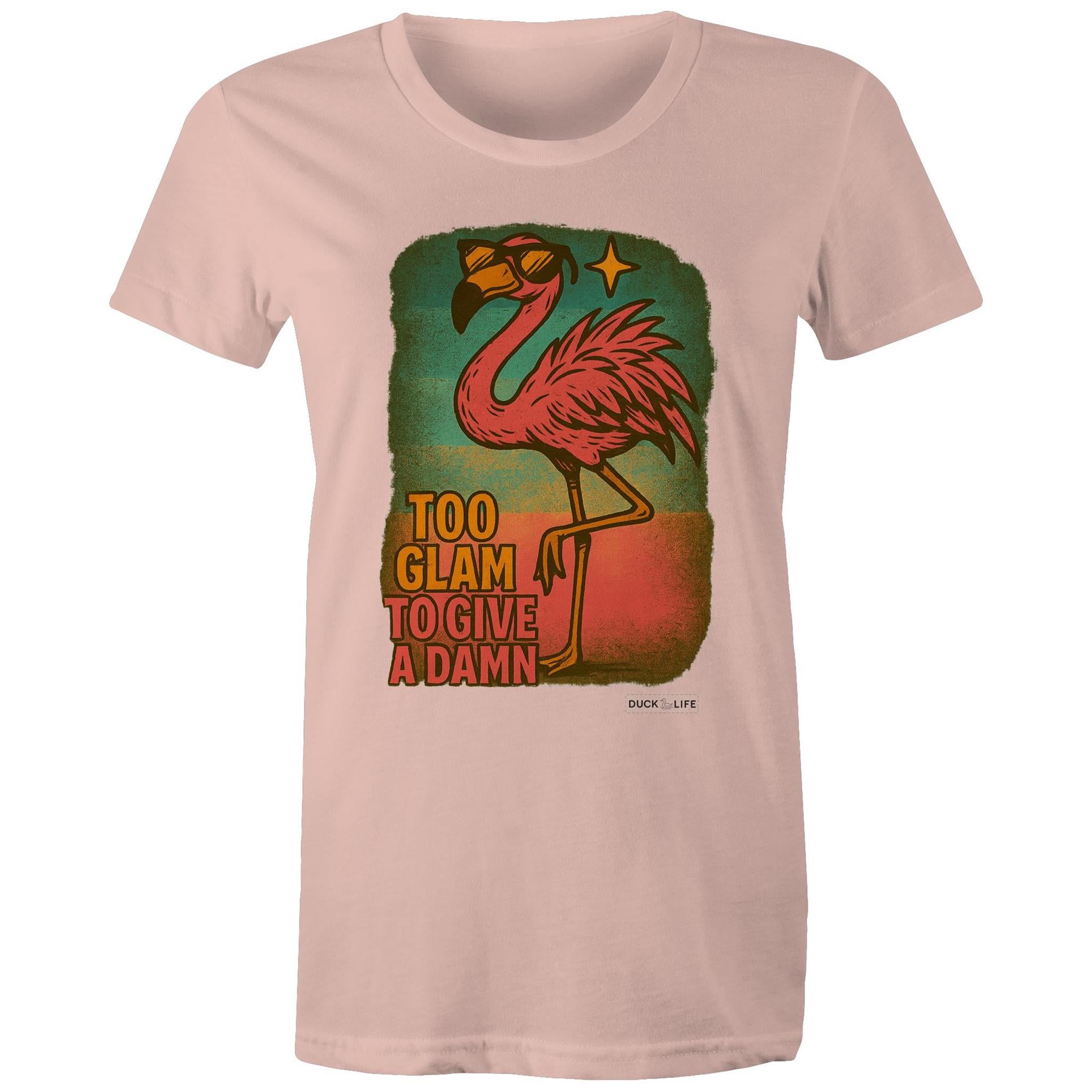 'Too Glam to Give a Damn' - Maple Tee