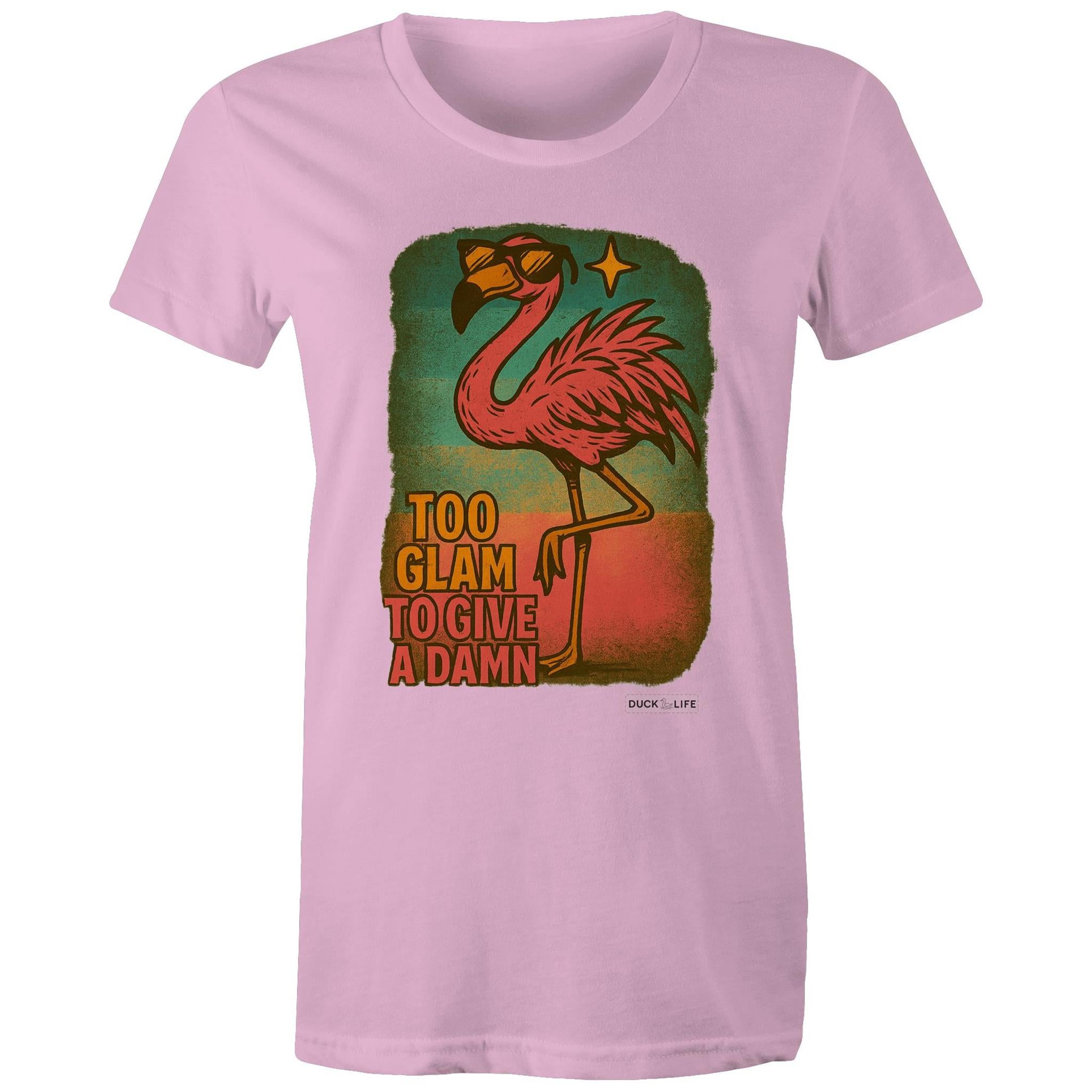 'Too Glam to Give a Damn' - Maple Tee