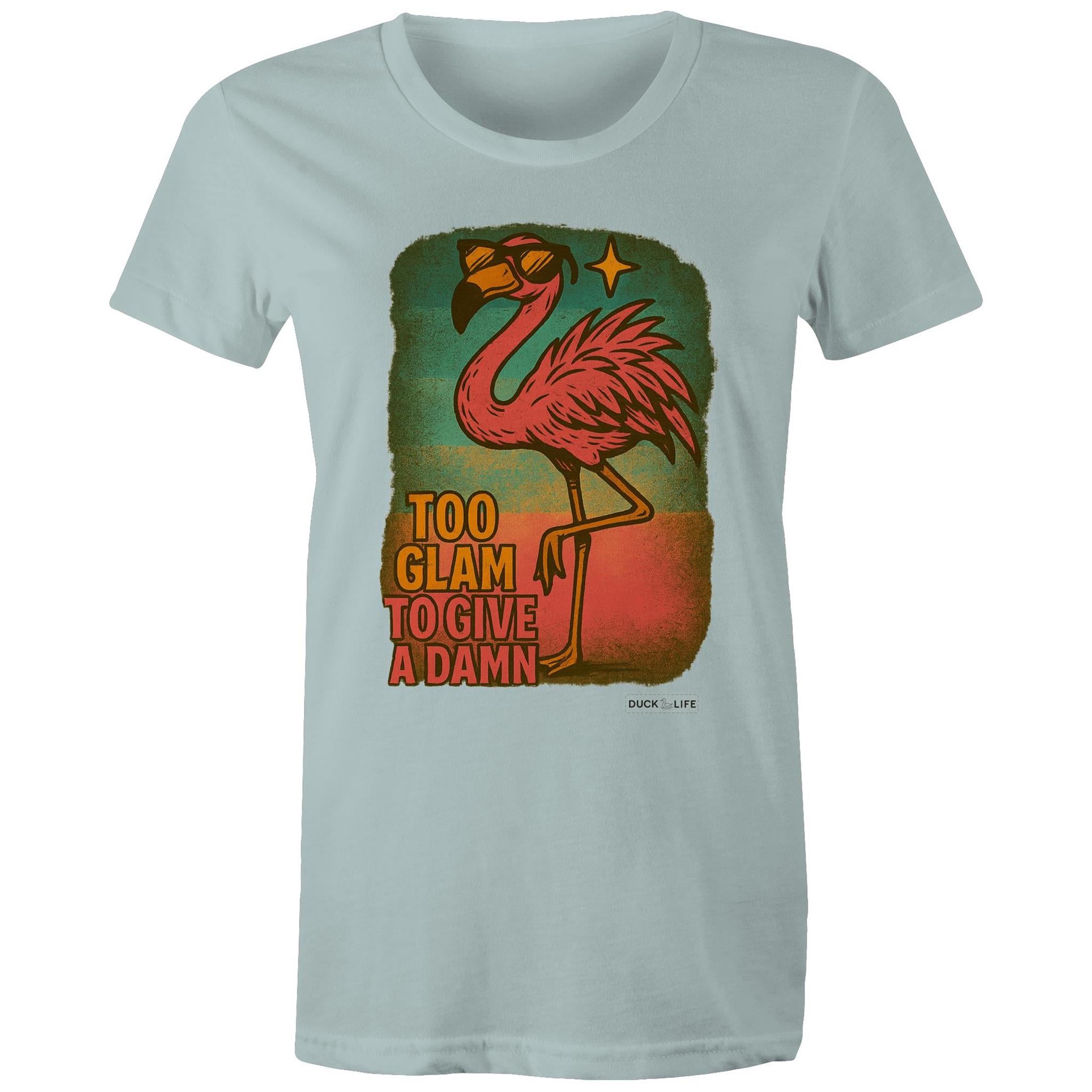 'Too Glam to Give a Damn' - Maple Tee