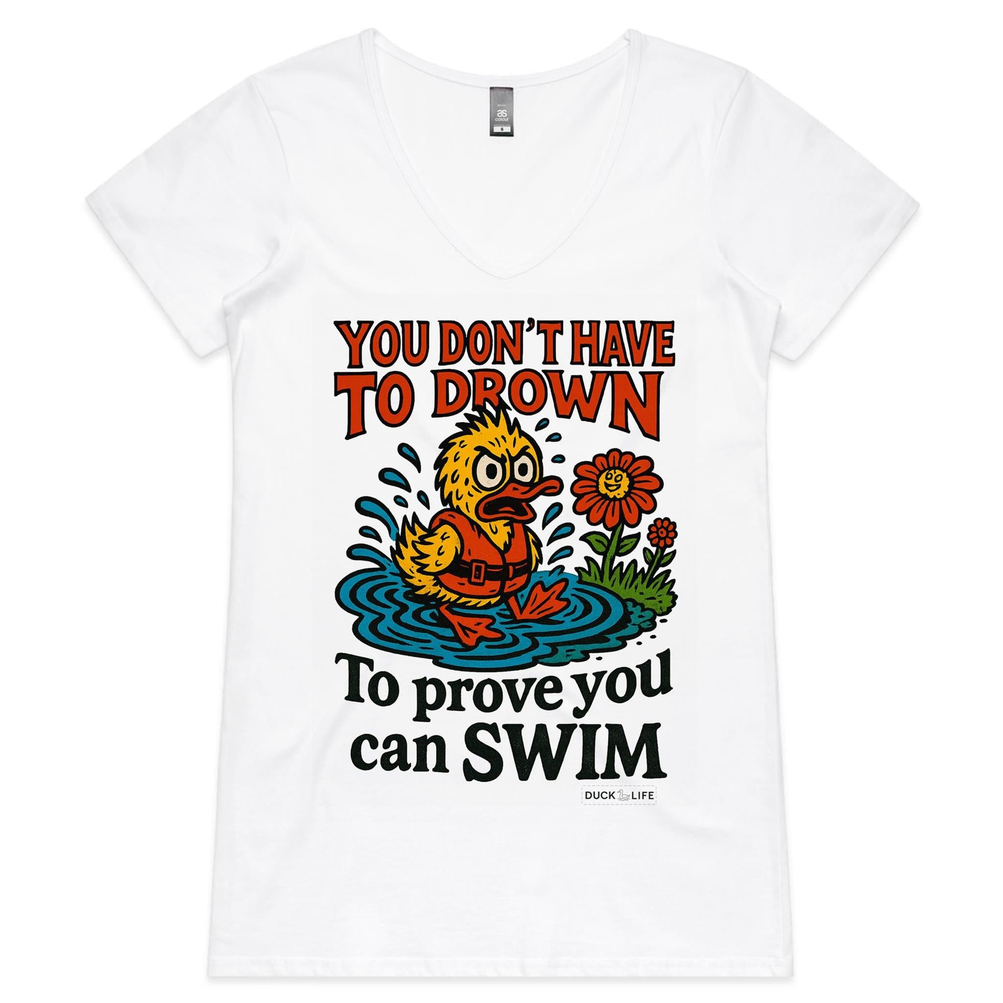 'You Don't Have to Drown' - V-Neck Tee
