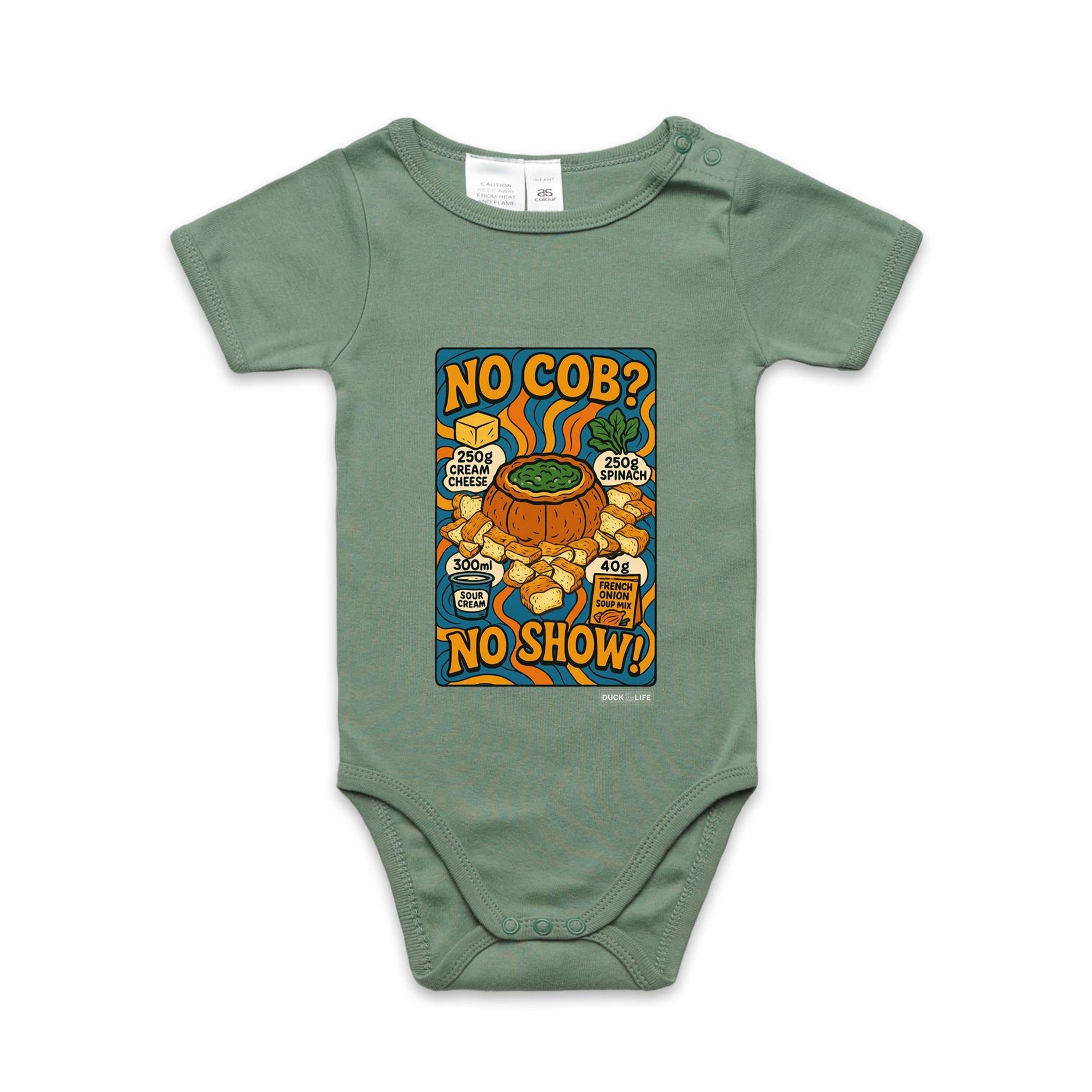 'No Cob? No Show' - Infant One-Piece