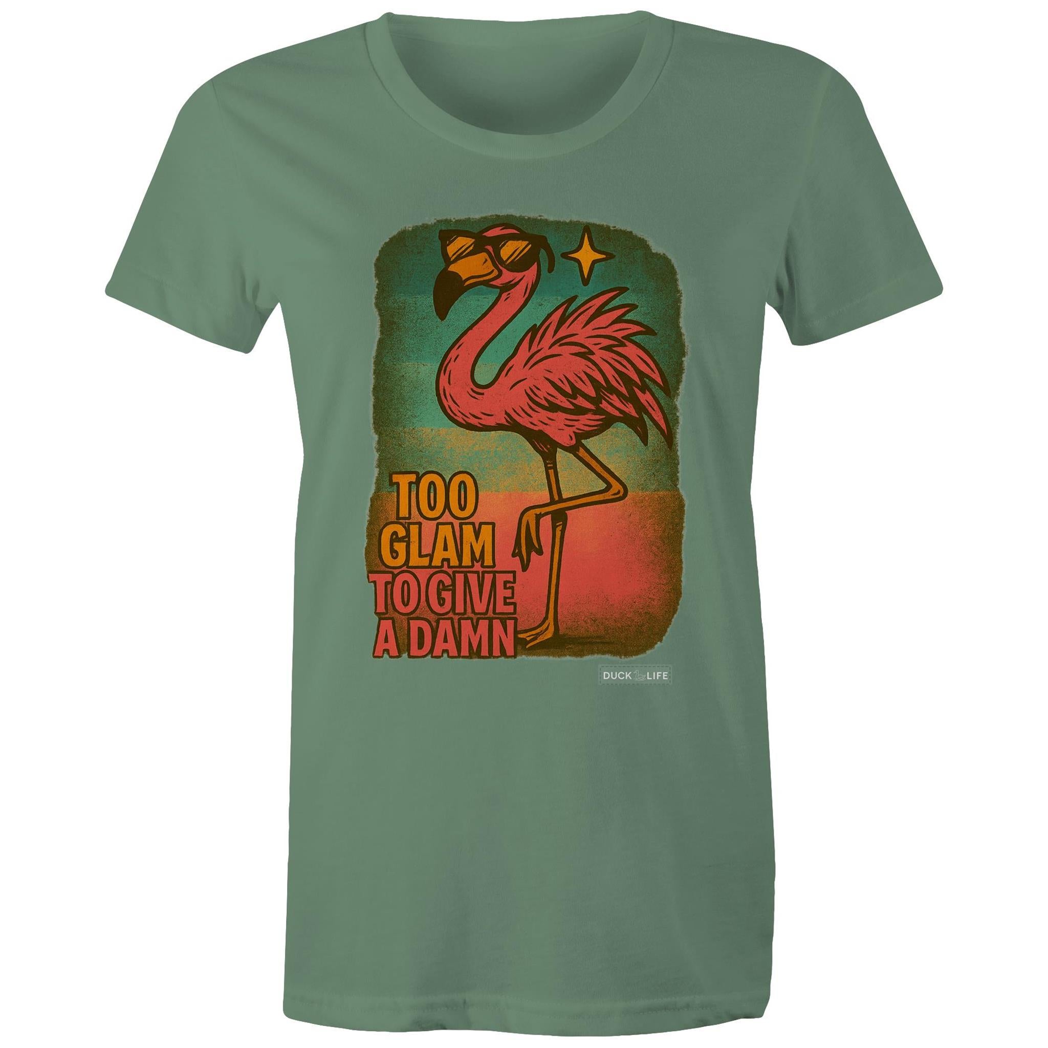 'Too Glam to Give a Damn' - Maple Tee