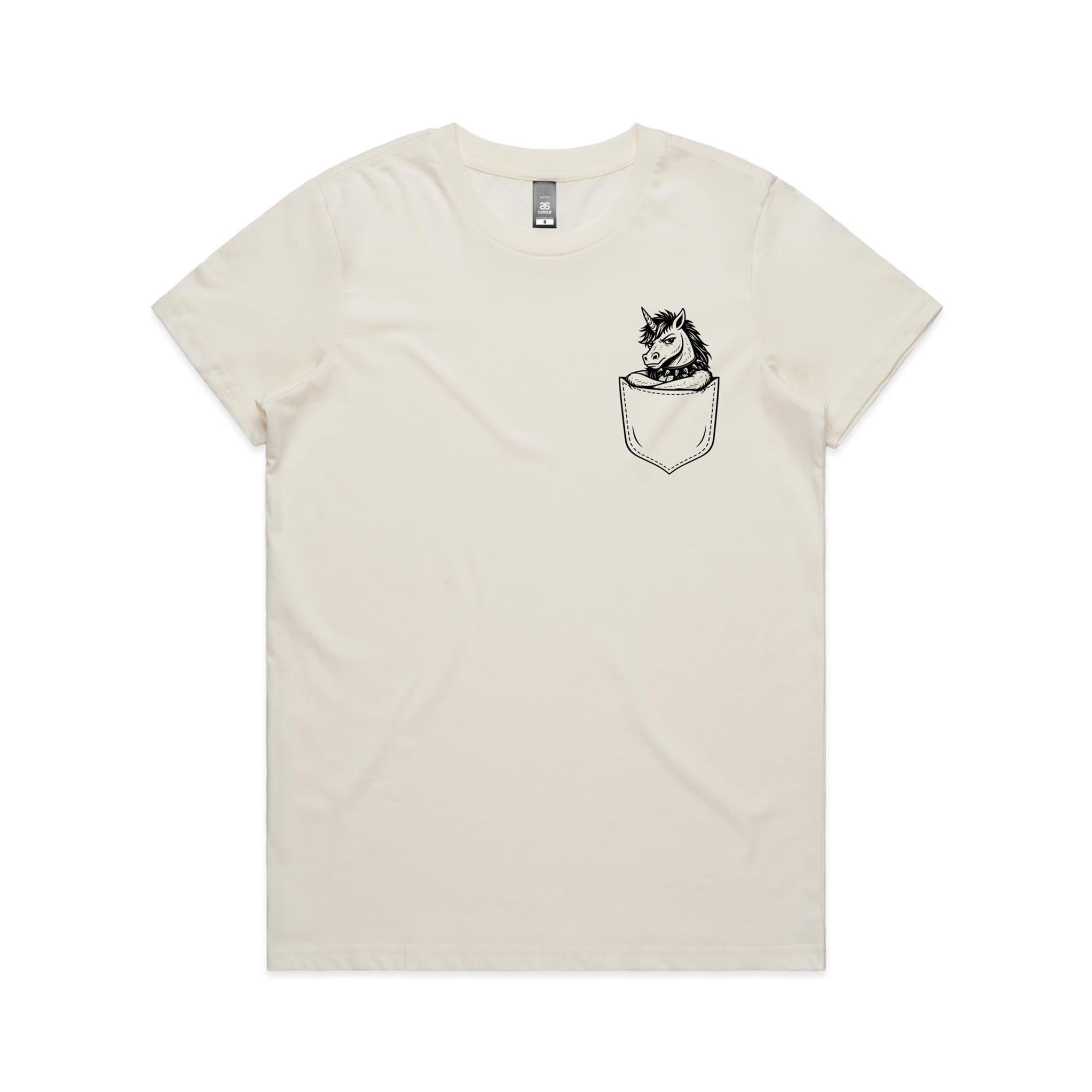 Unicorn - Pocket Peeper - Maple Tee