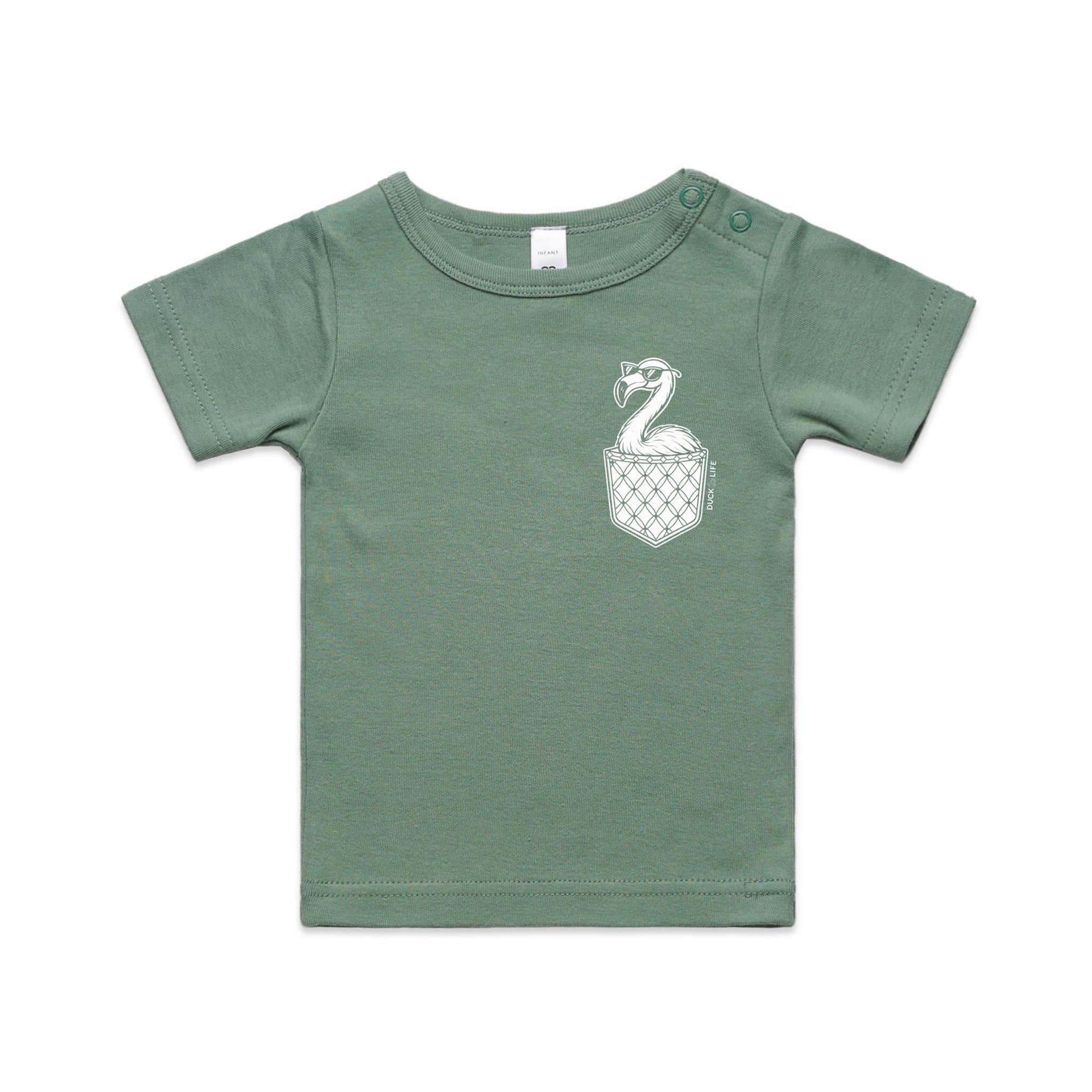 Flamingo - Pocket Peeper - Infant Tee