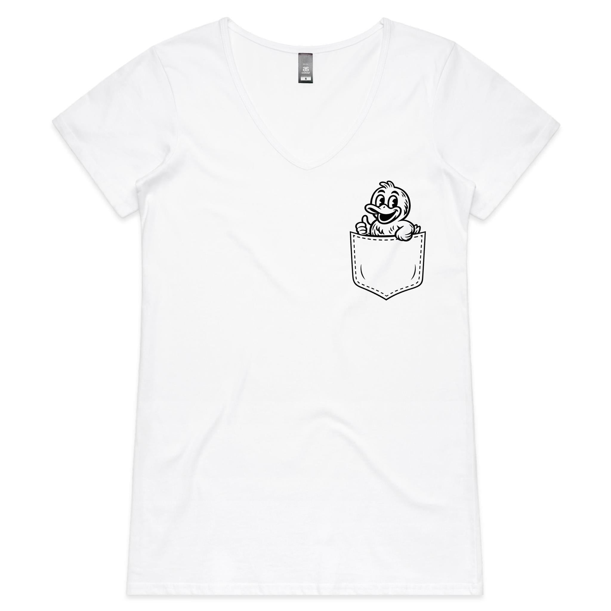 Duck - Pocket Peeper - V-Neck Tee