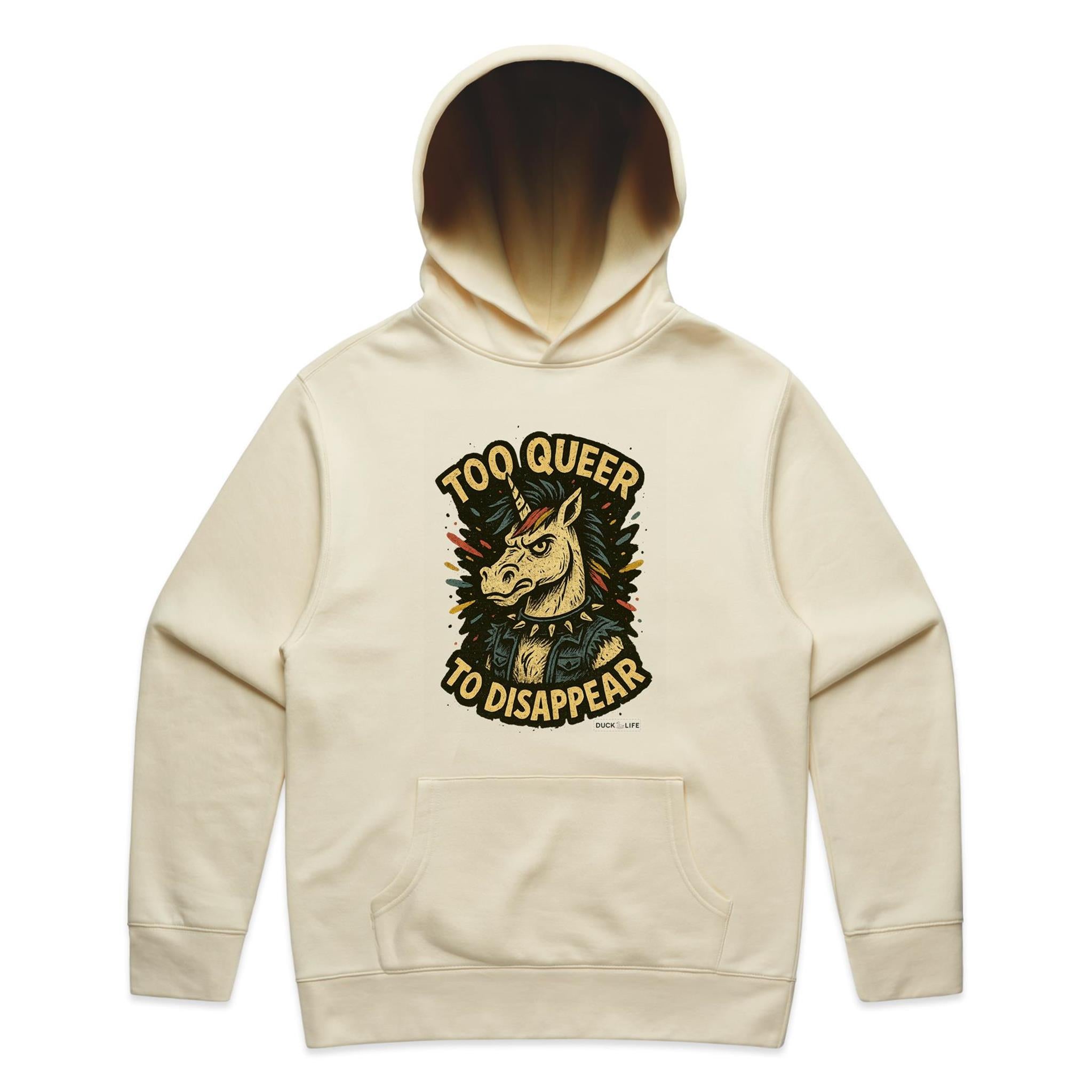 'Too Queer to Disappear' - Hoodie