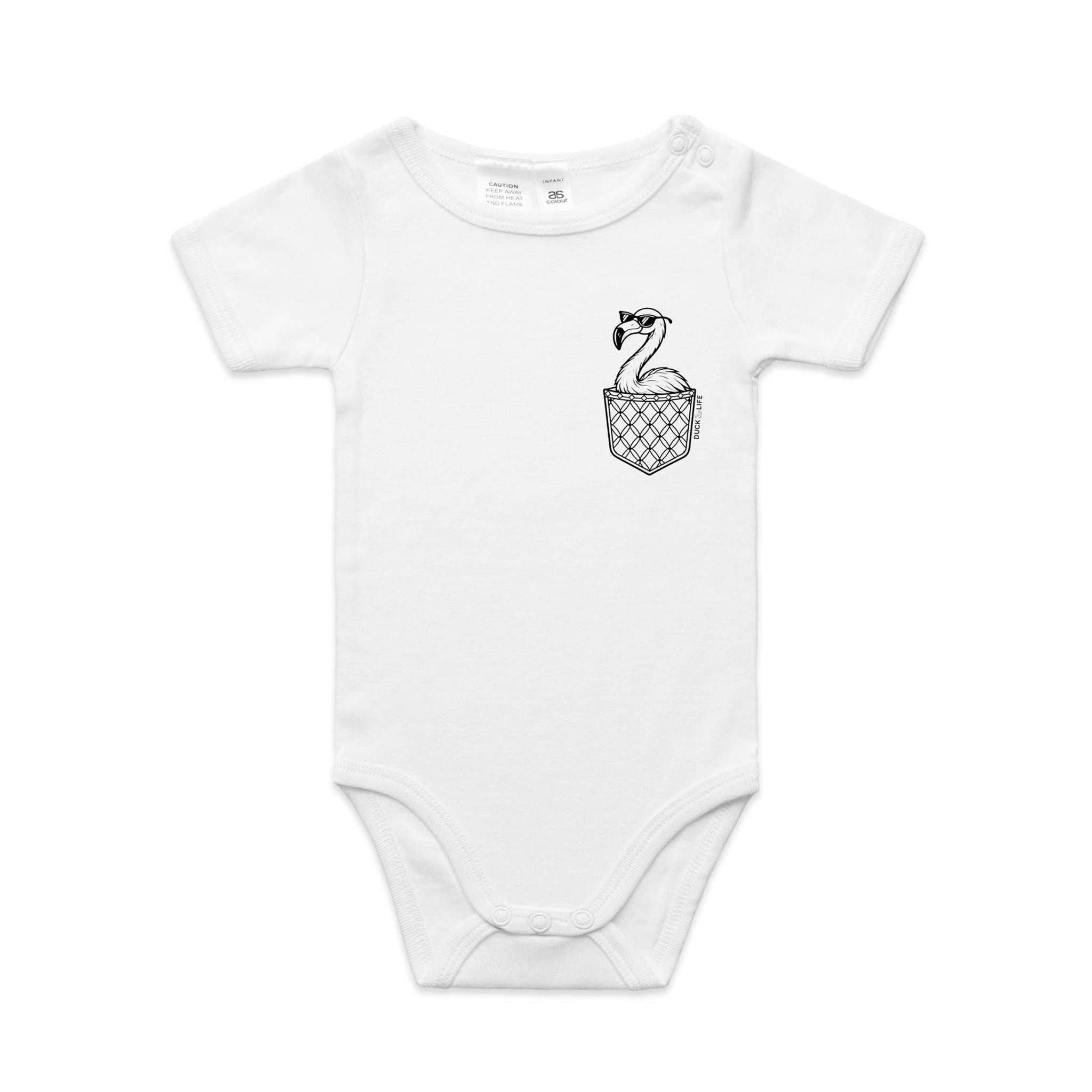 Flamingo - Pocket Peeper - Infant One-Piece