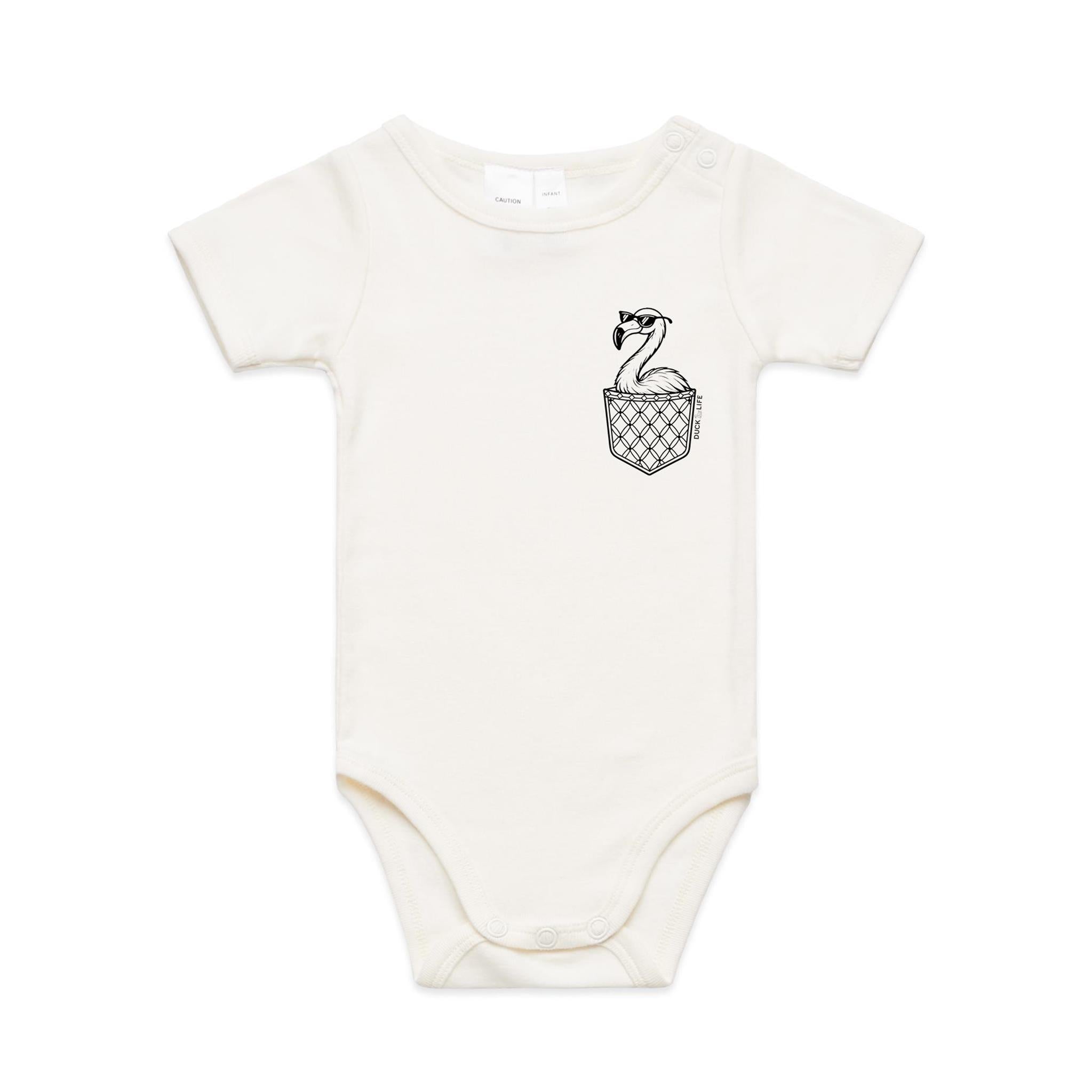 Flamingo - Pocket Peeper - Infant One-Piece
