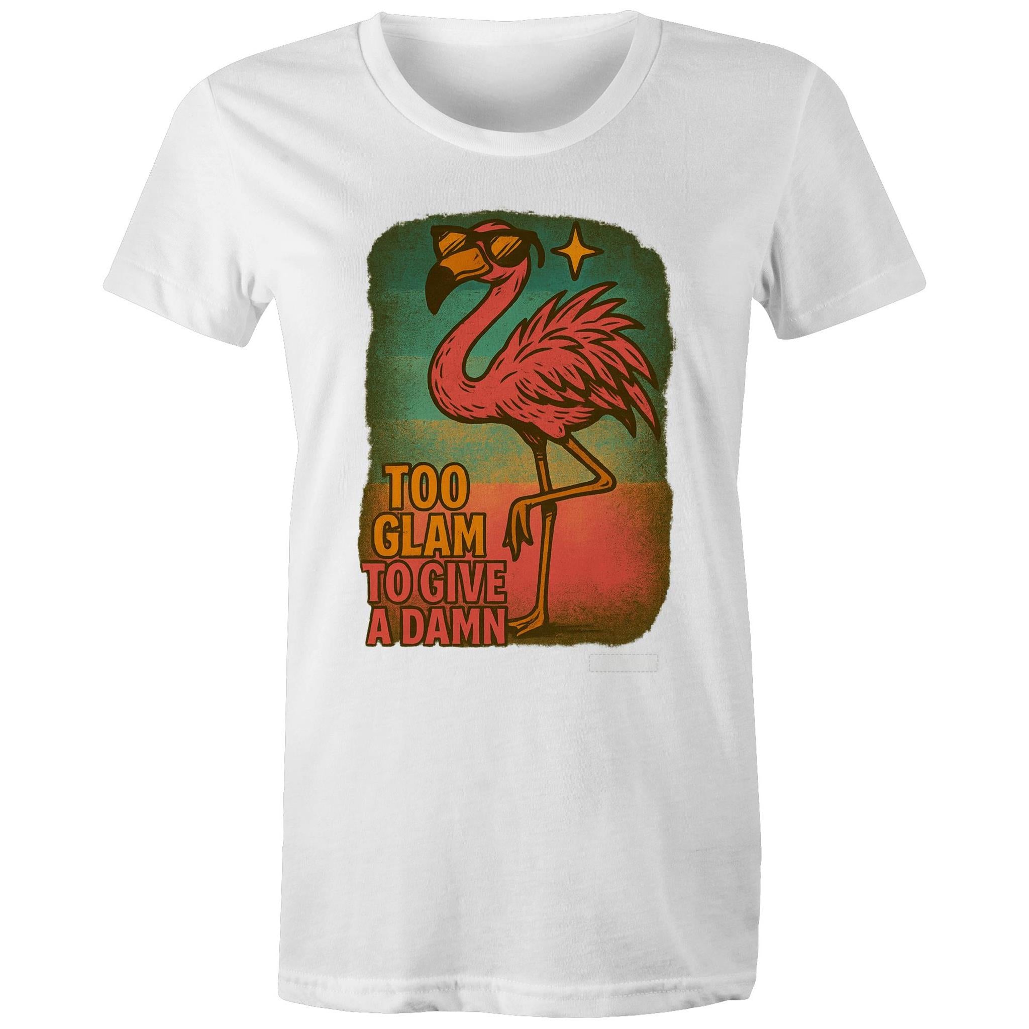 'Too Glam to Give a Damn' - Maple Tee
