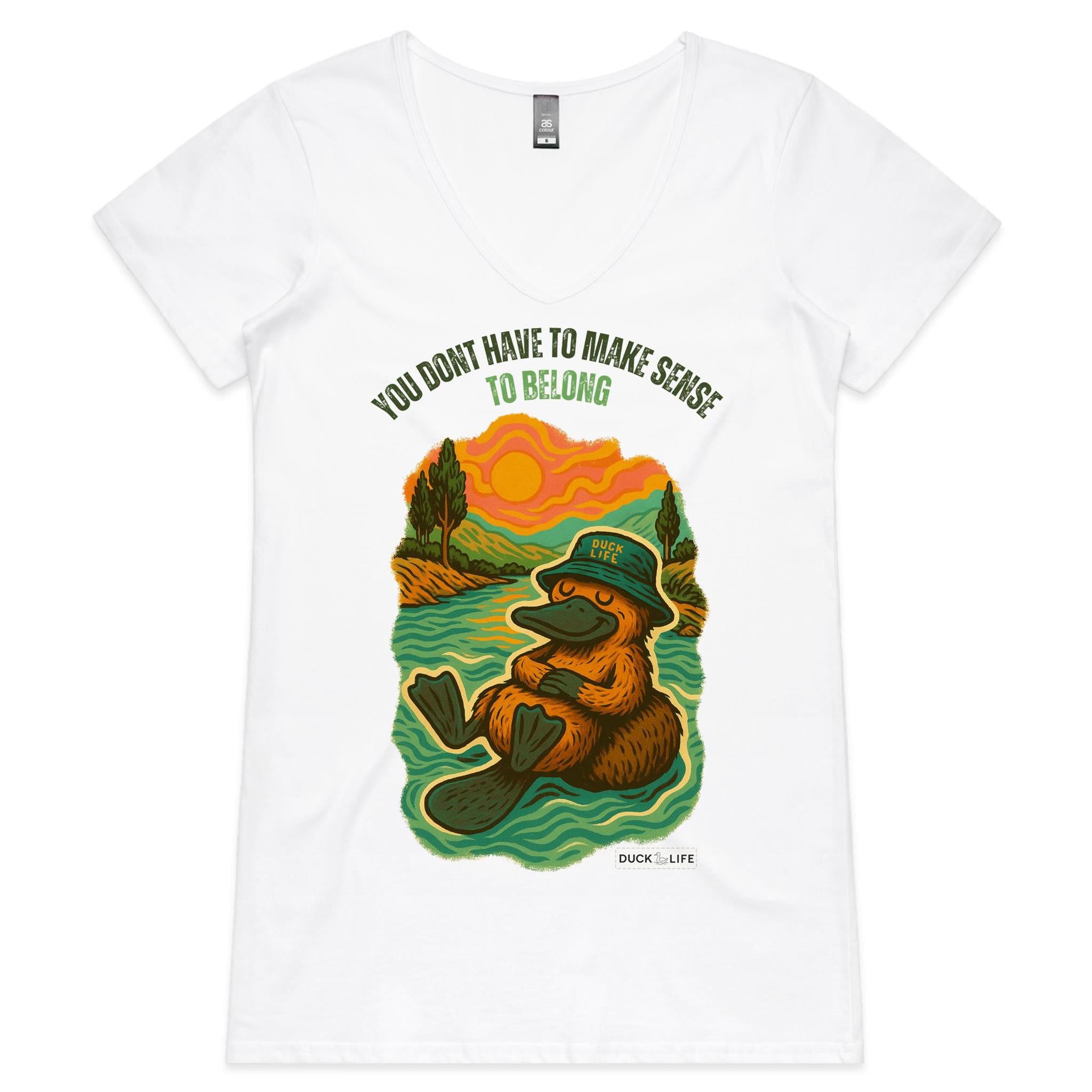'You Don't Have To Make Sense' - V-Neck Tee