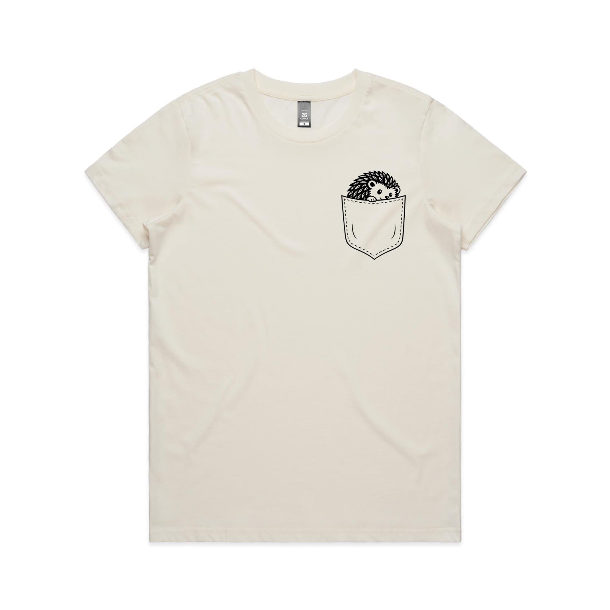 Hedgehog - Pocket Peeper - Maple Tee