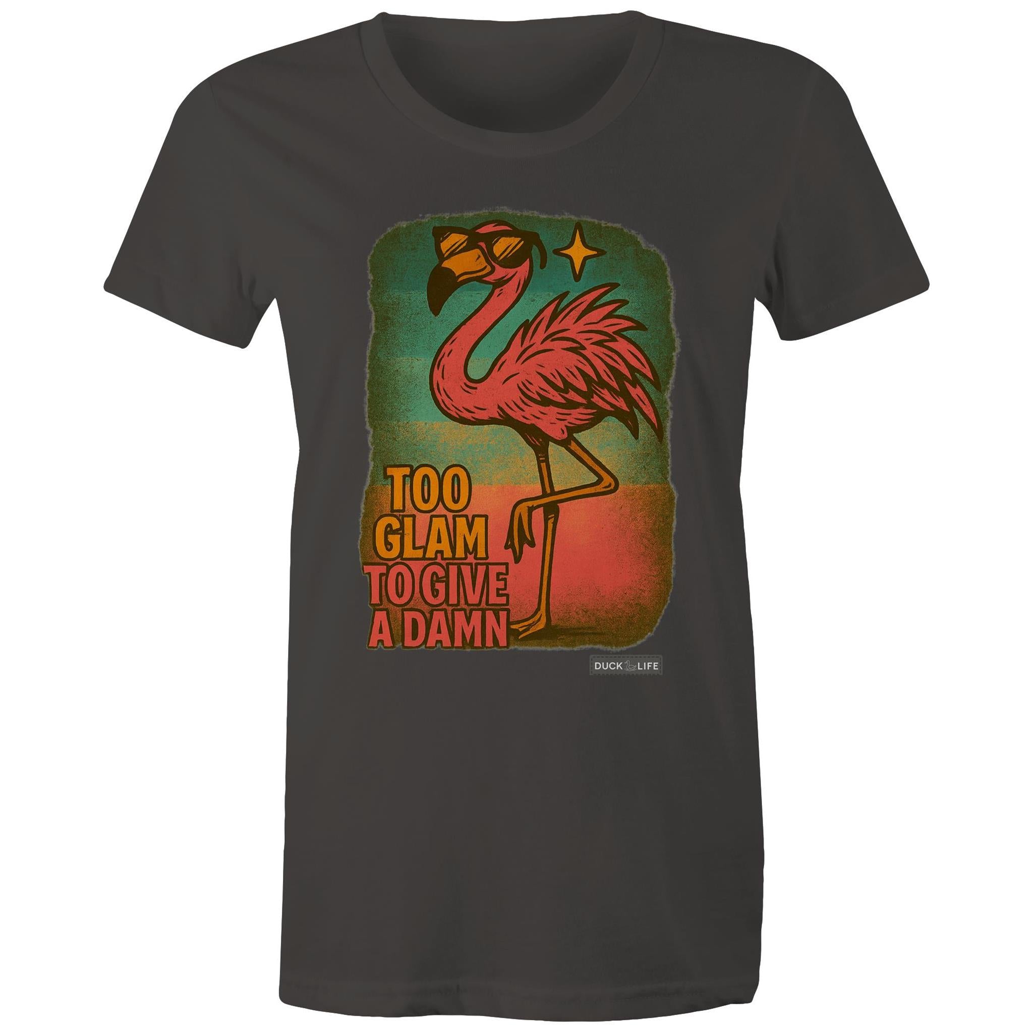 'Too Glam to Give a Damn' - Maple Tee