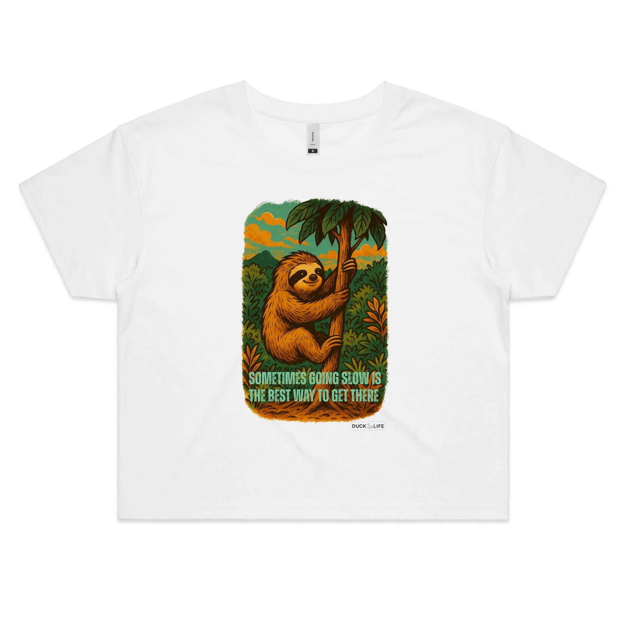 'Sometimes Going Slow' - Crop Tee