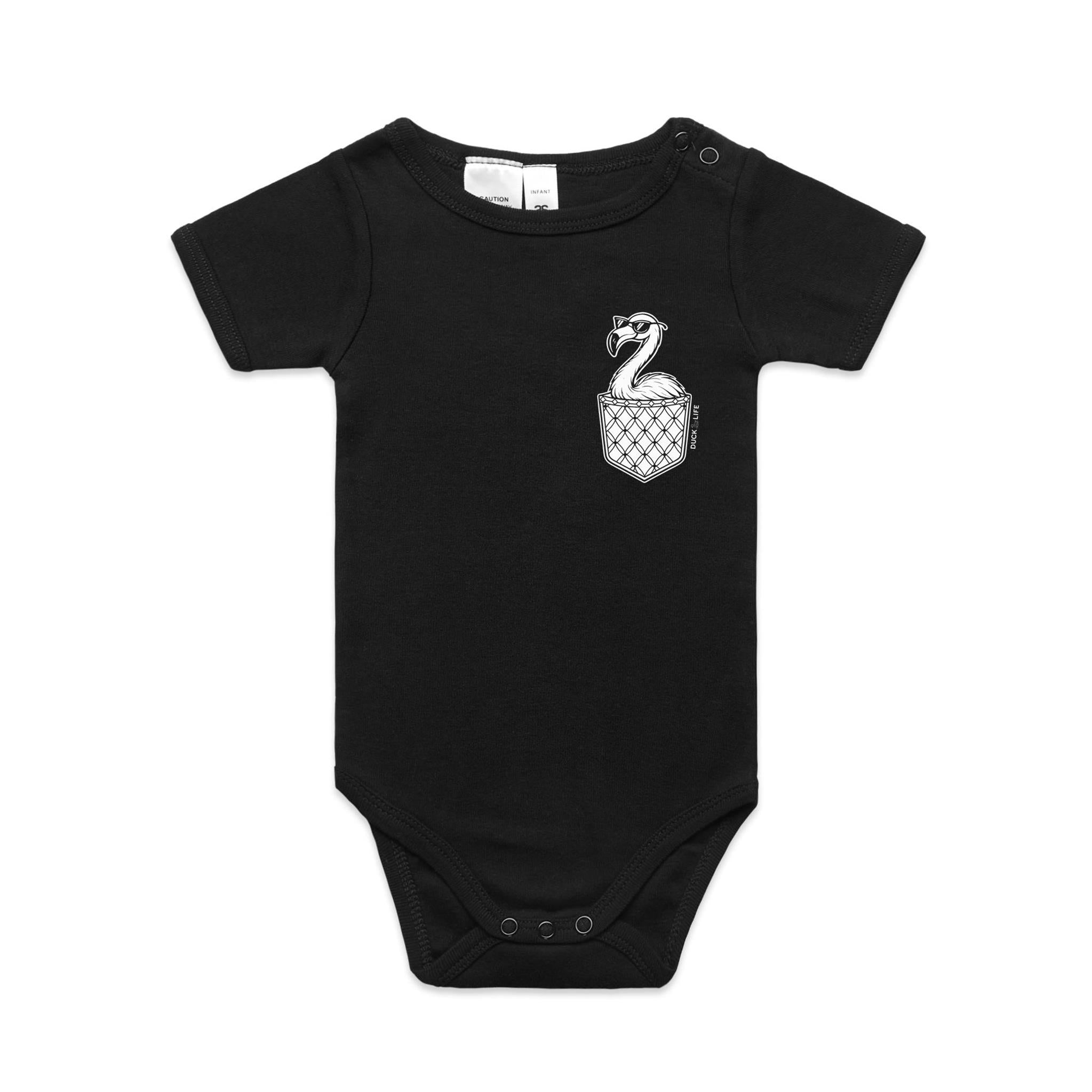 Flamingo - Pocket Peeper - Infant One-Piece
