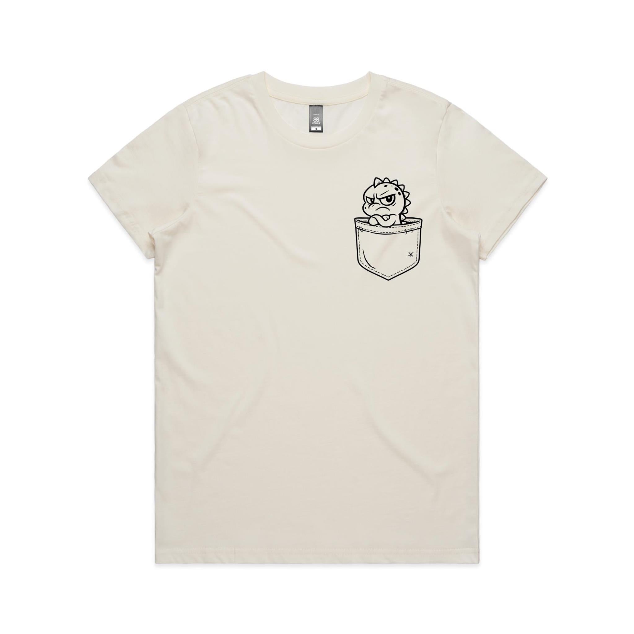 Grumpasaurus - Pocket Peeper - Maple Tee