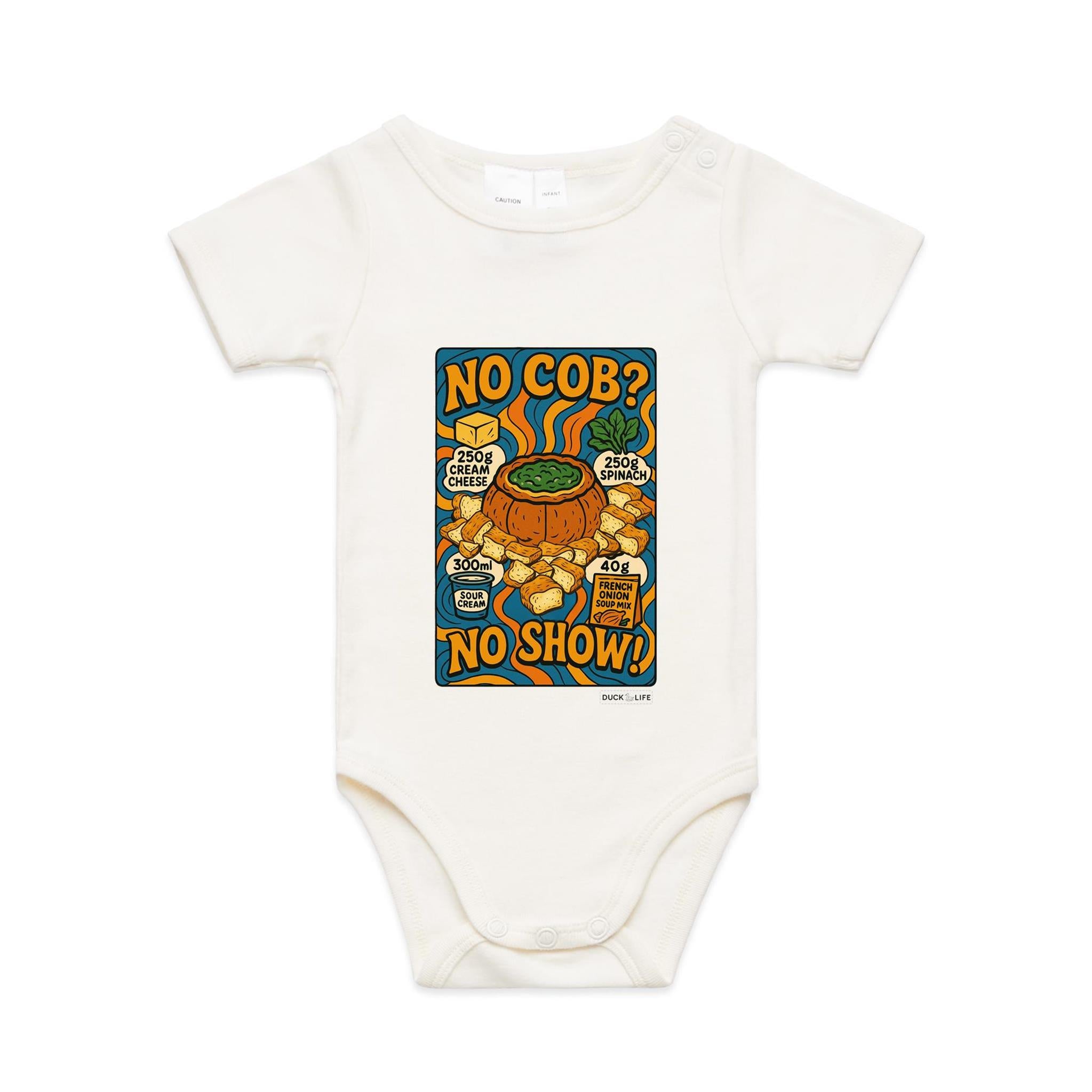 'No Cob? No Show' - Infant One-Piece