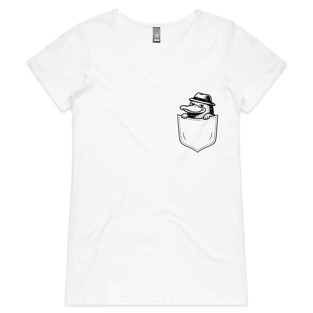 Platypus - Pocket Peeper - V-Neck Tee