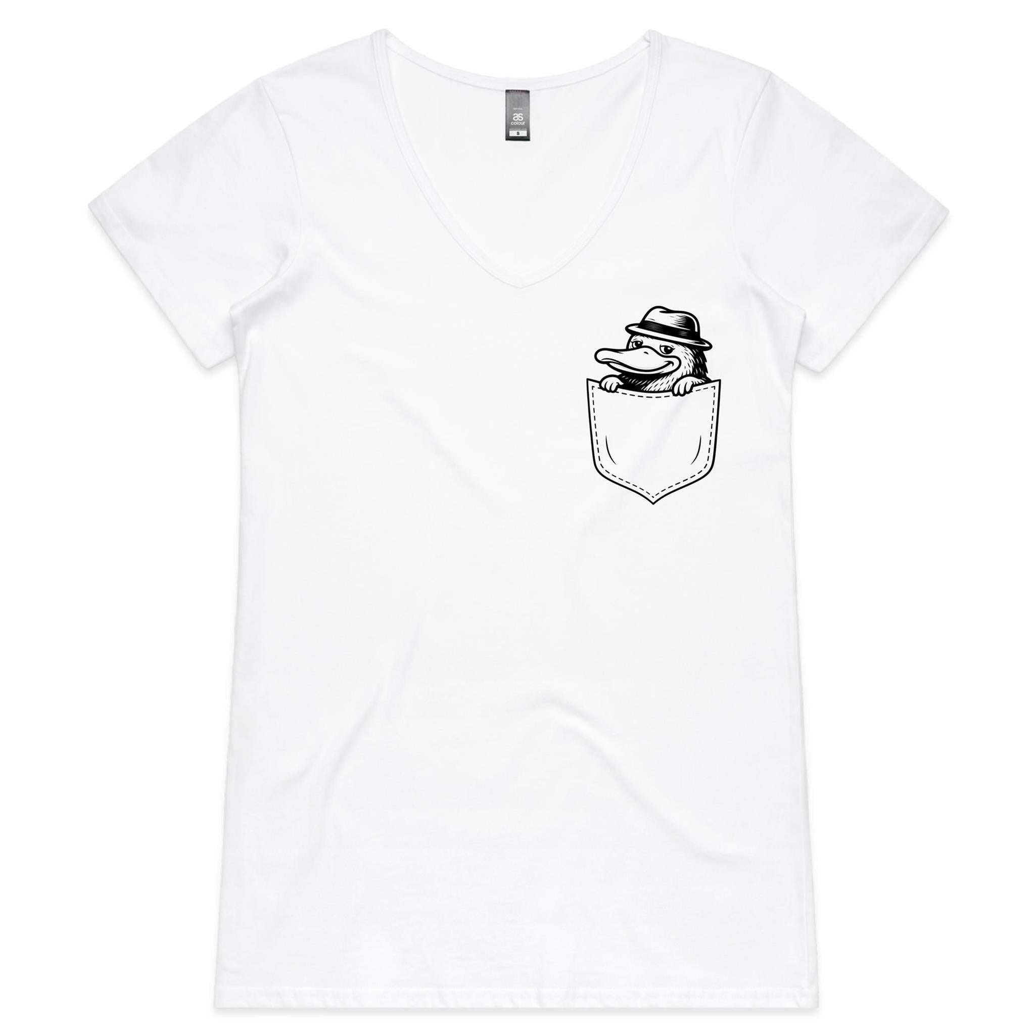Platypus - Pocket Peeper - V-Neck Tee